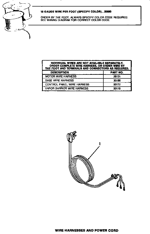 28 - WIRE HARNESSES & POWER CORD (WASHER)
