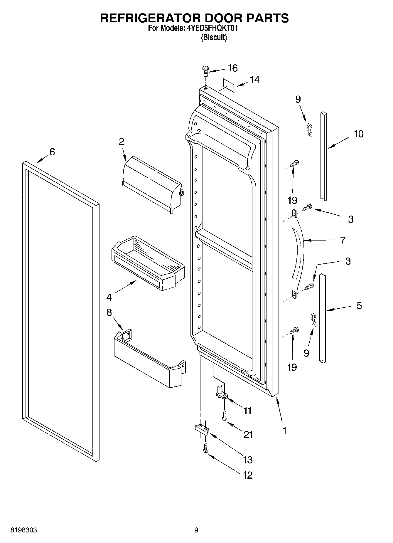 06 - REFRIGERATOR DOOR PARTS