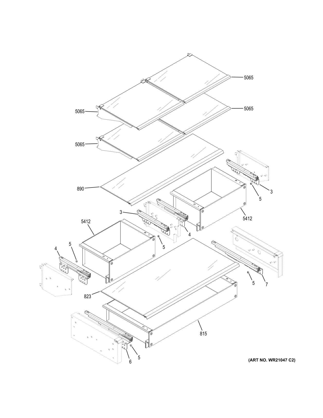 SHELVES & DRAWERS