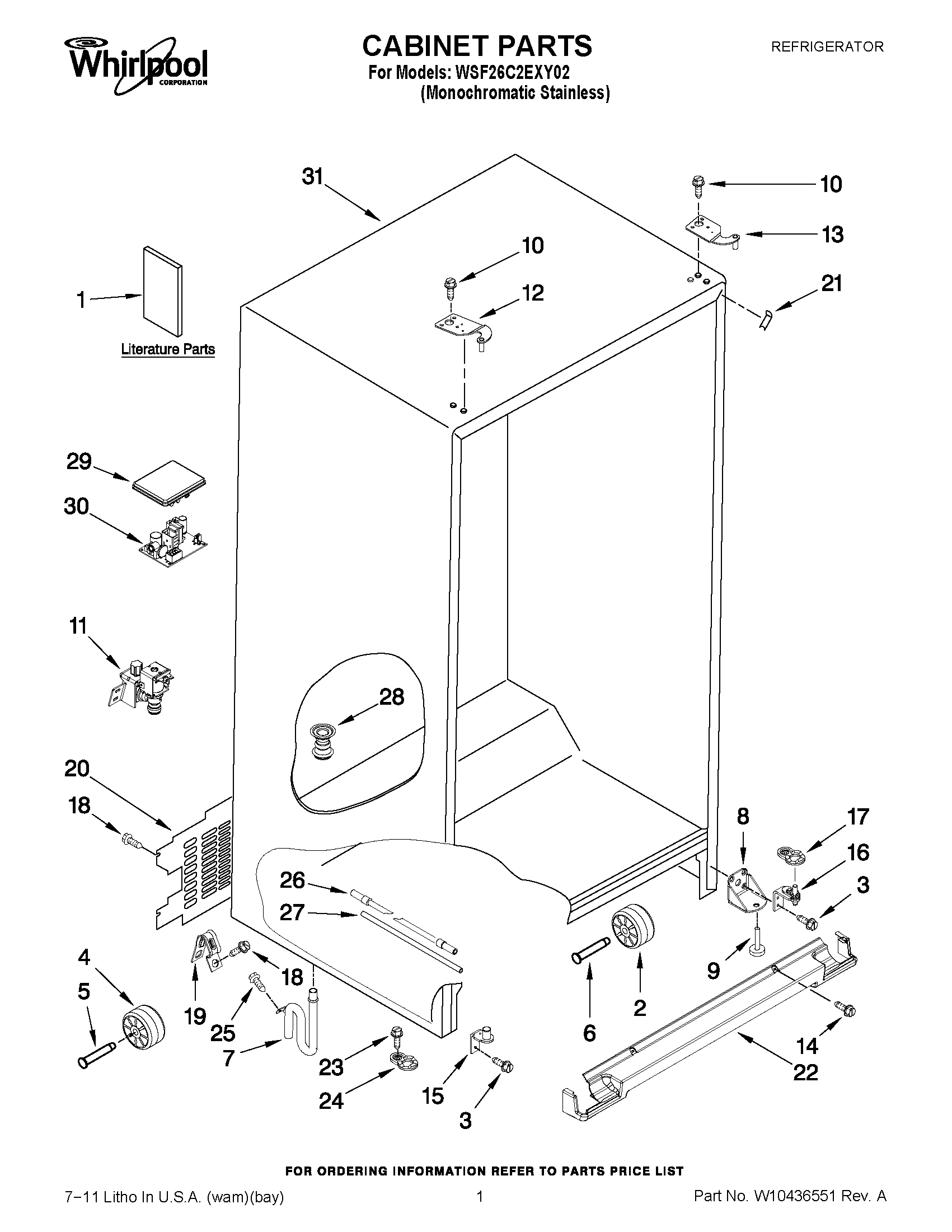 01 - CABINET PARTS