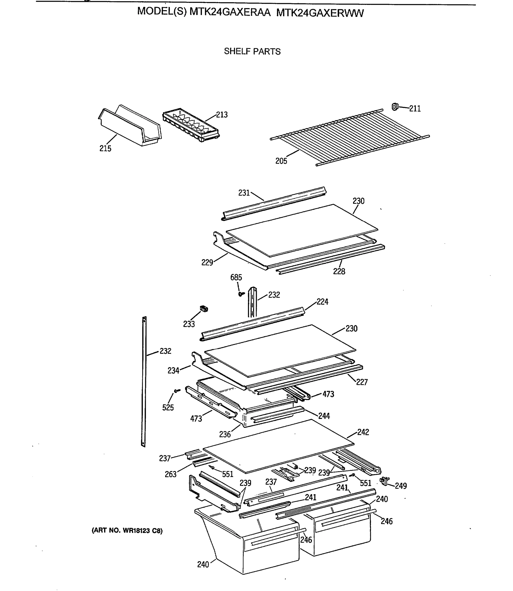 SHELF PARTS