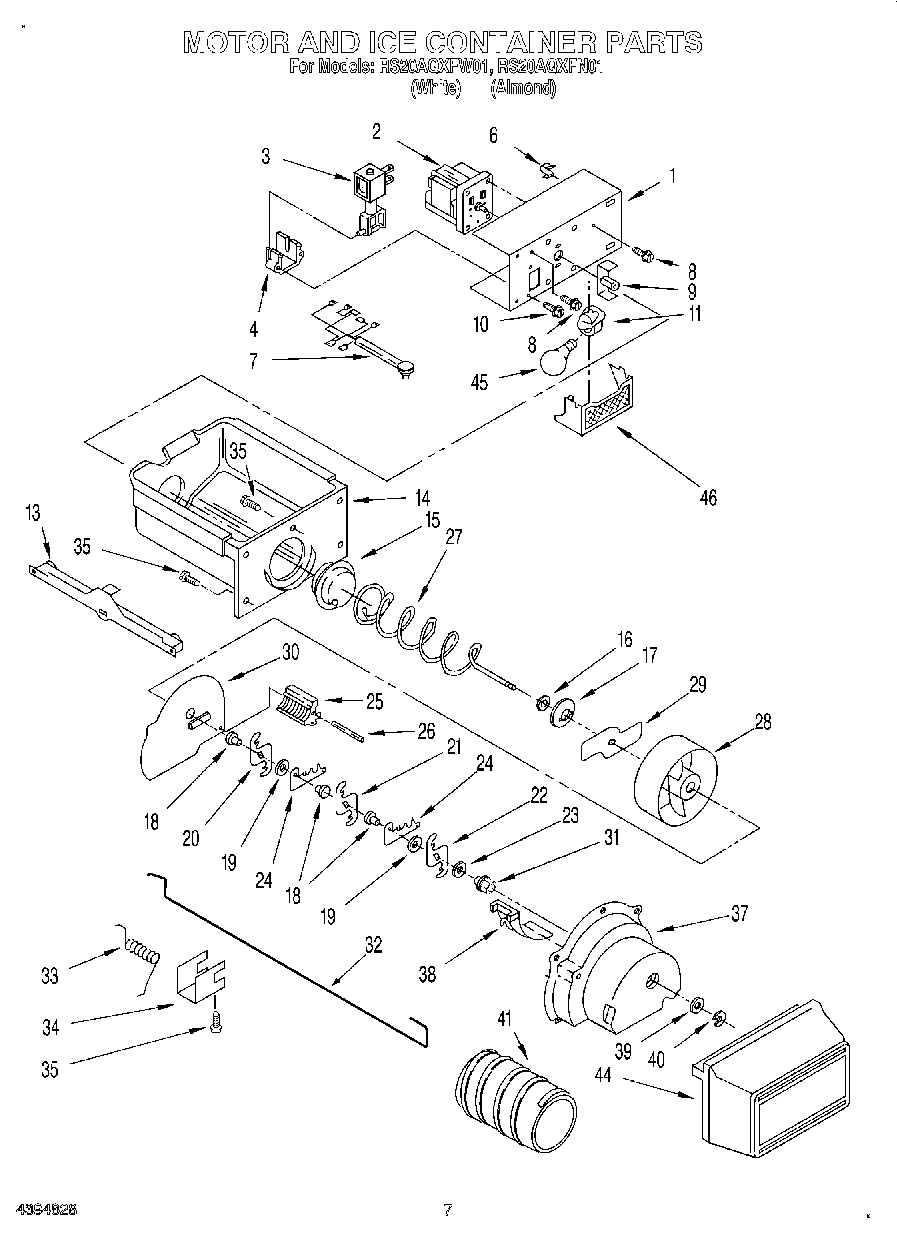 05 - MOTOR AND ICE CONTAINER