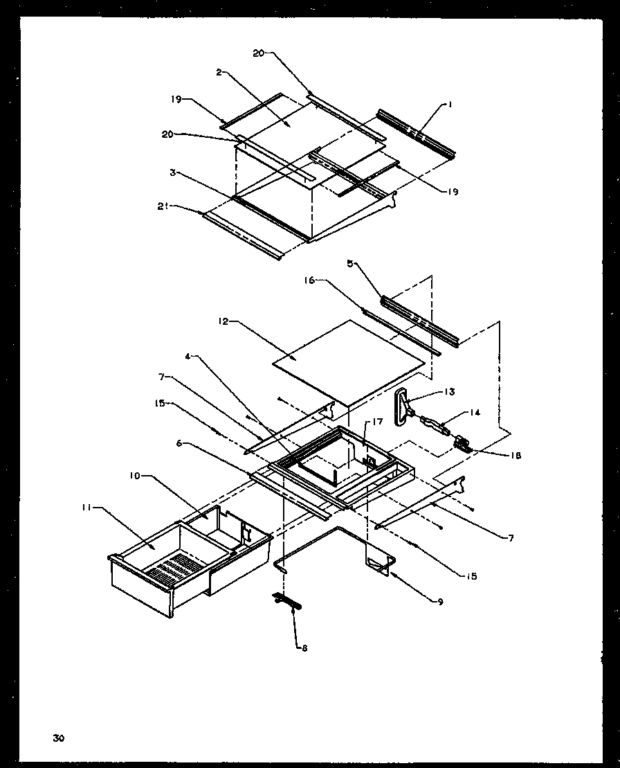 16 - REF SHELVING AND DRAWERS