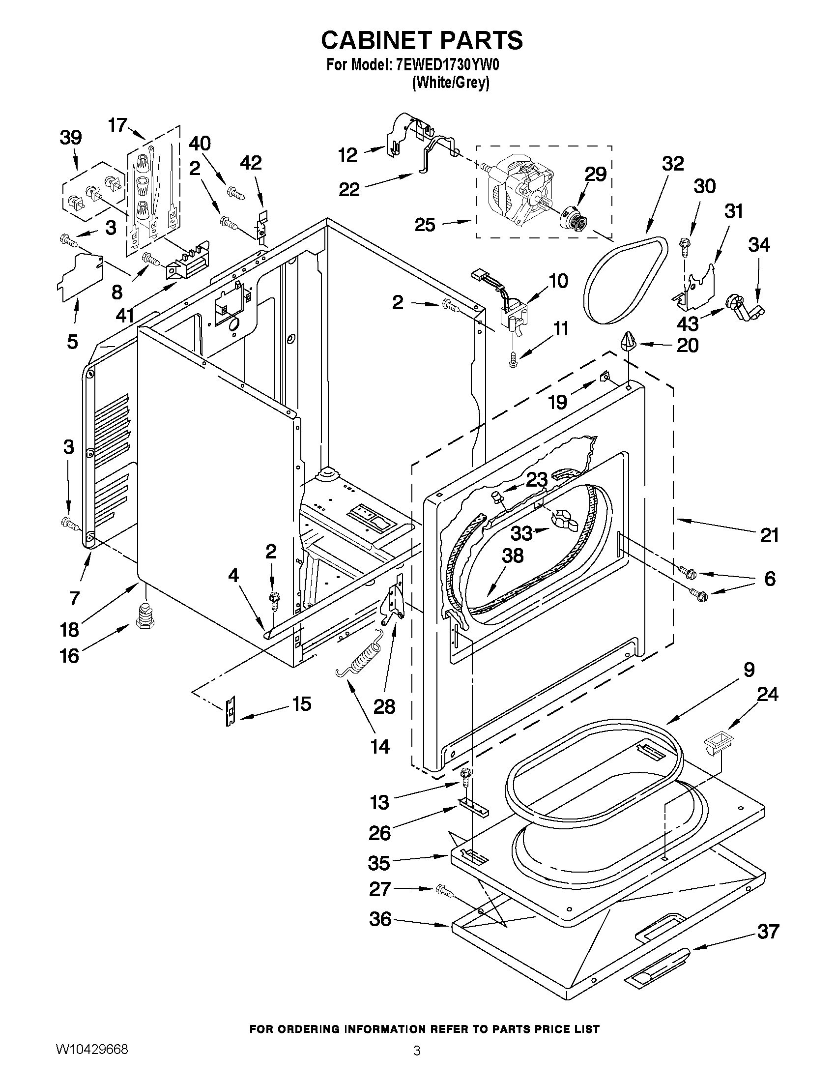 02 - CABINET PARTS