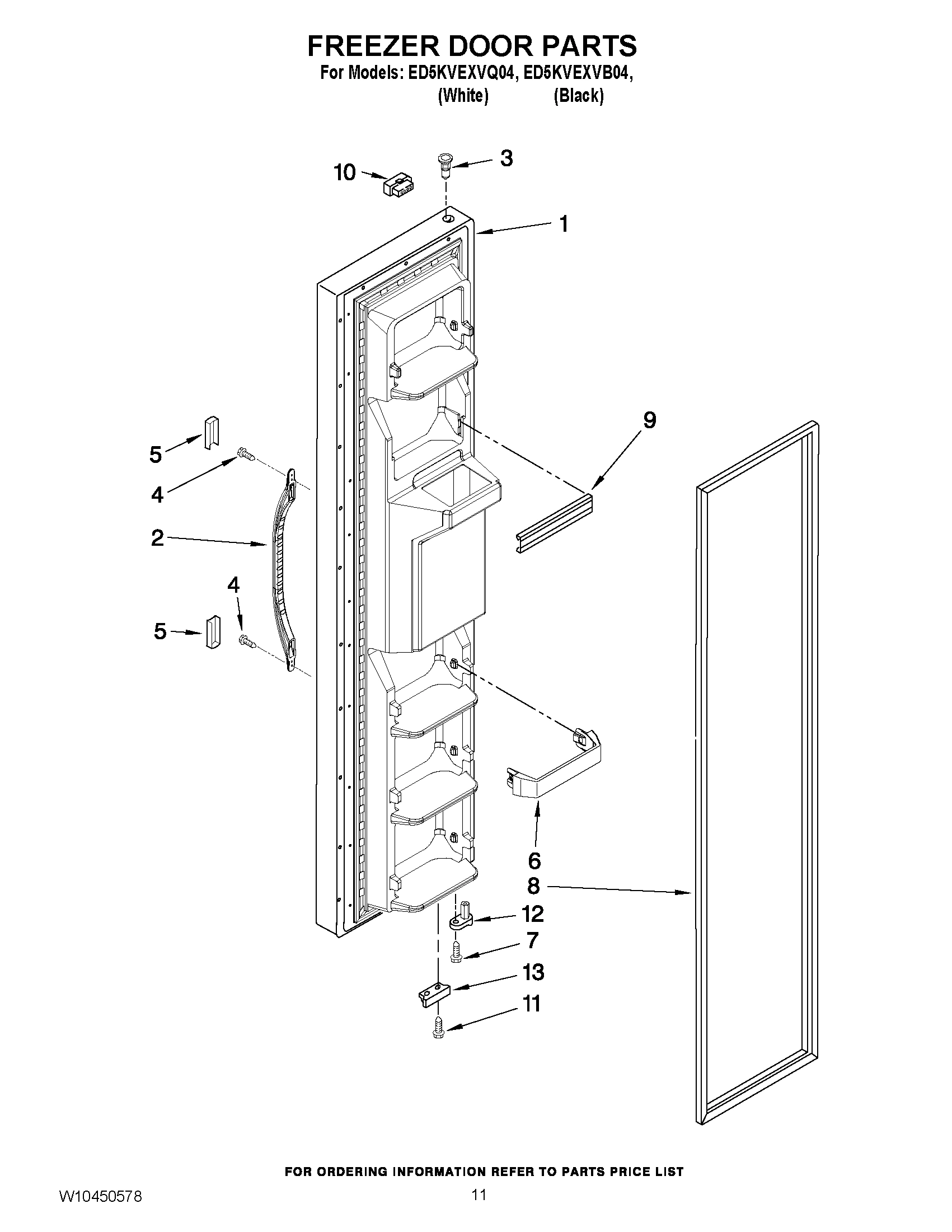 07 - FREEZER DOOR PARTS