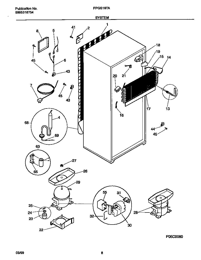 08 - SYSTEM AND AUTOMATIC DEFROST PARTS