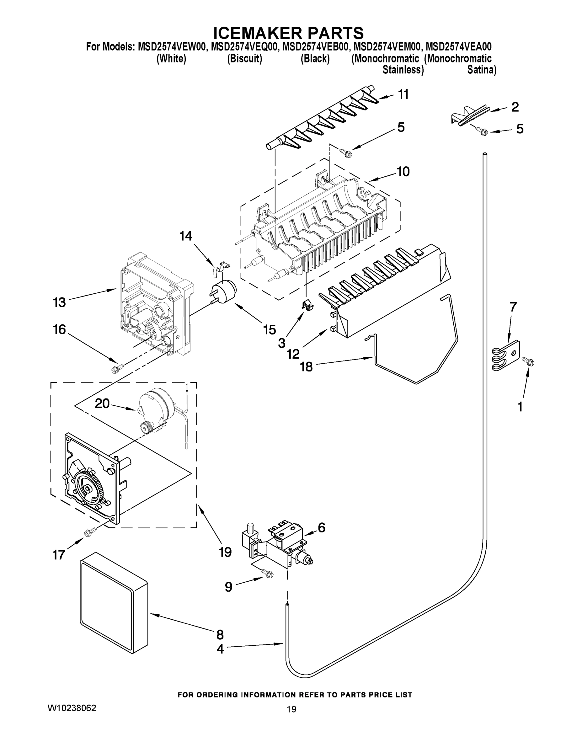12 - ICEMAKER PARTS