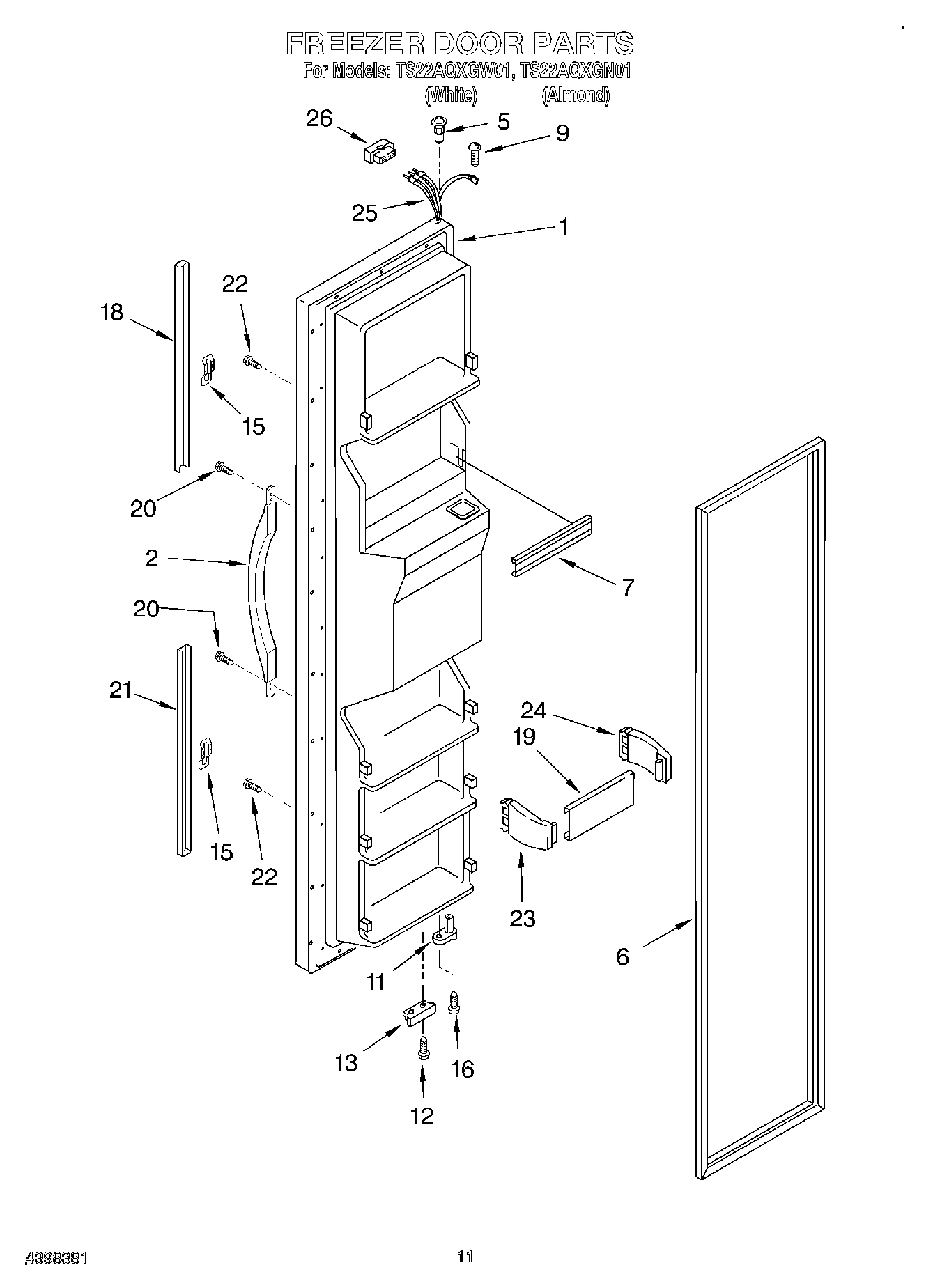 07 - FREEZER DOOR