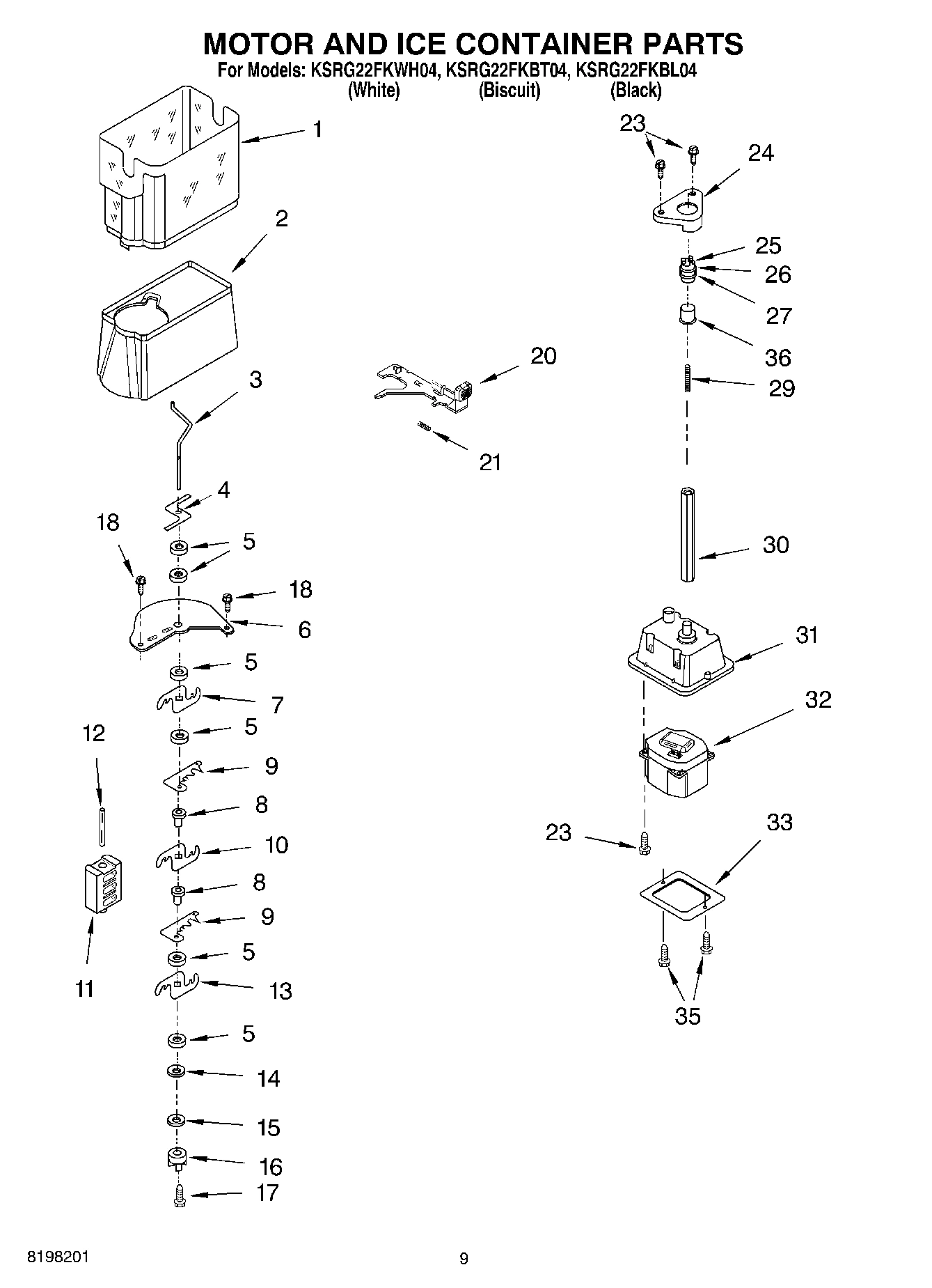 06 - MOTOR AND ICE CONTAINER