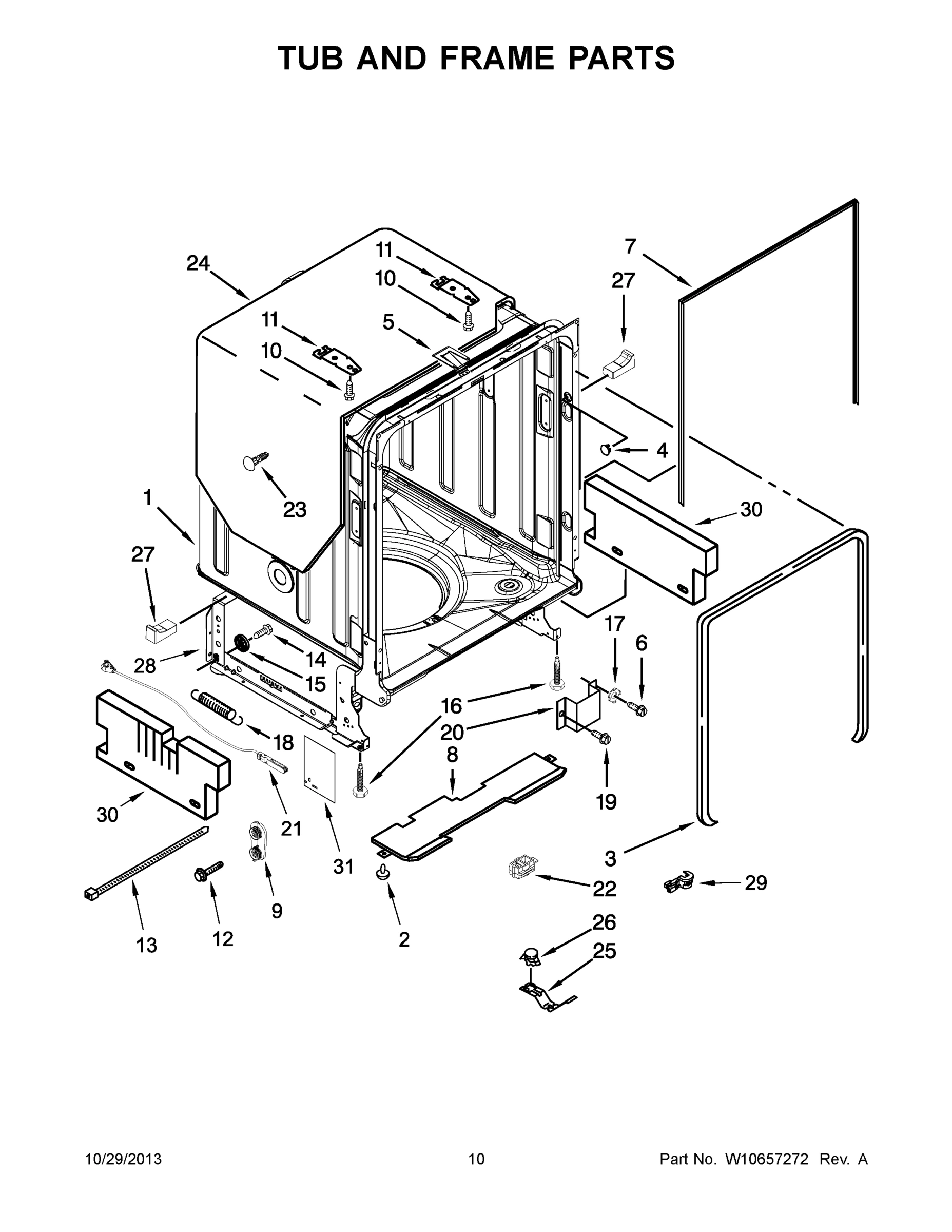 06 - TUB AND FRAME PARTS