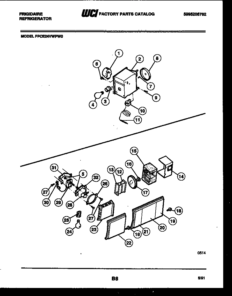 06 - REFRIGERATOR CONTROL ASSEMBLY, DAMP