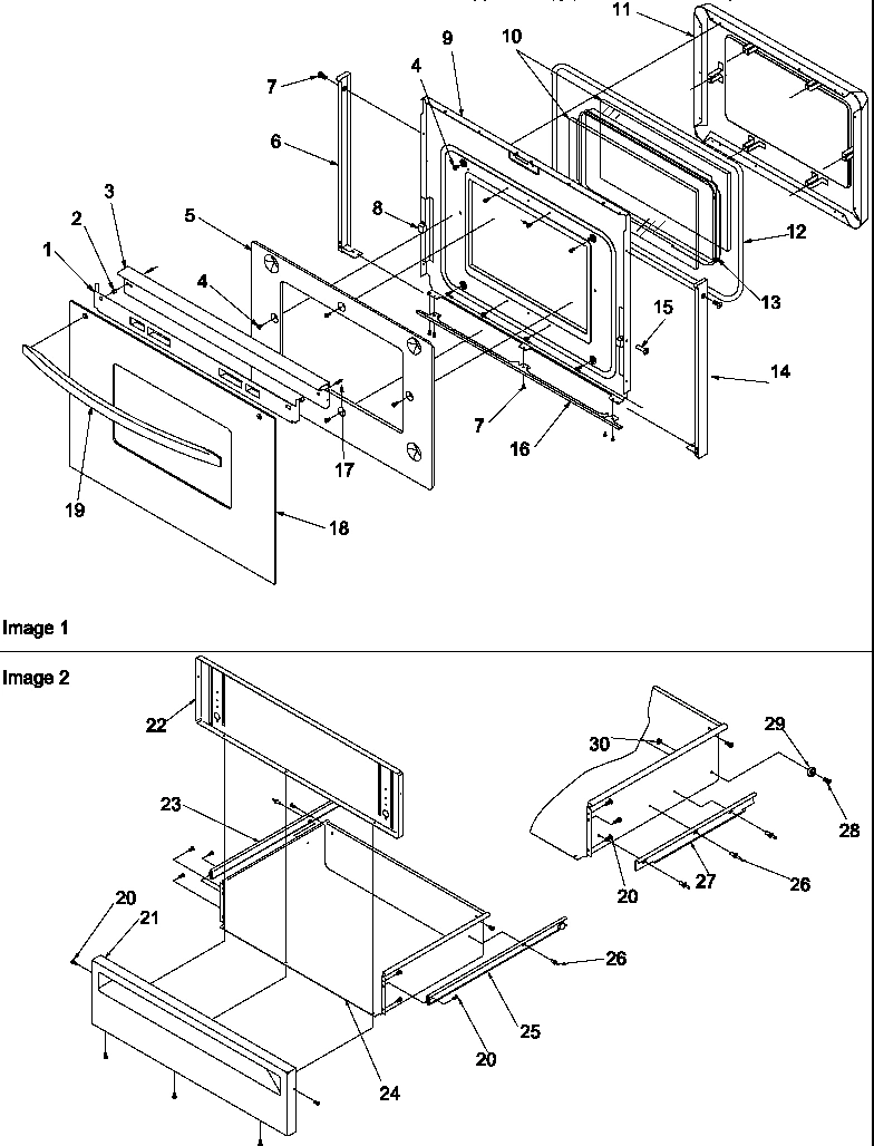 04 - OVEN DOOR & STORAGE DRAWER