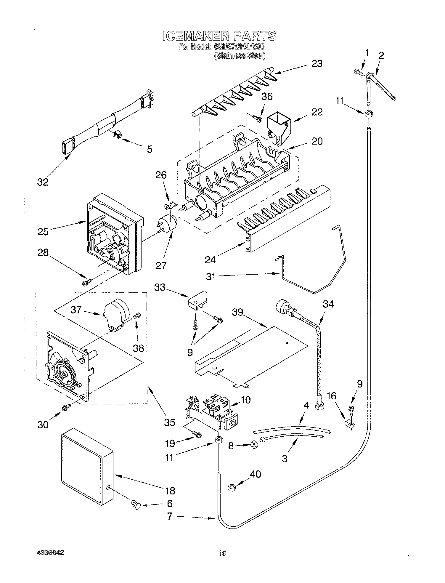 12 - ICE MAKER, OPTIONAL
