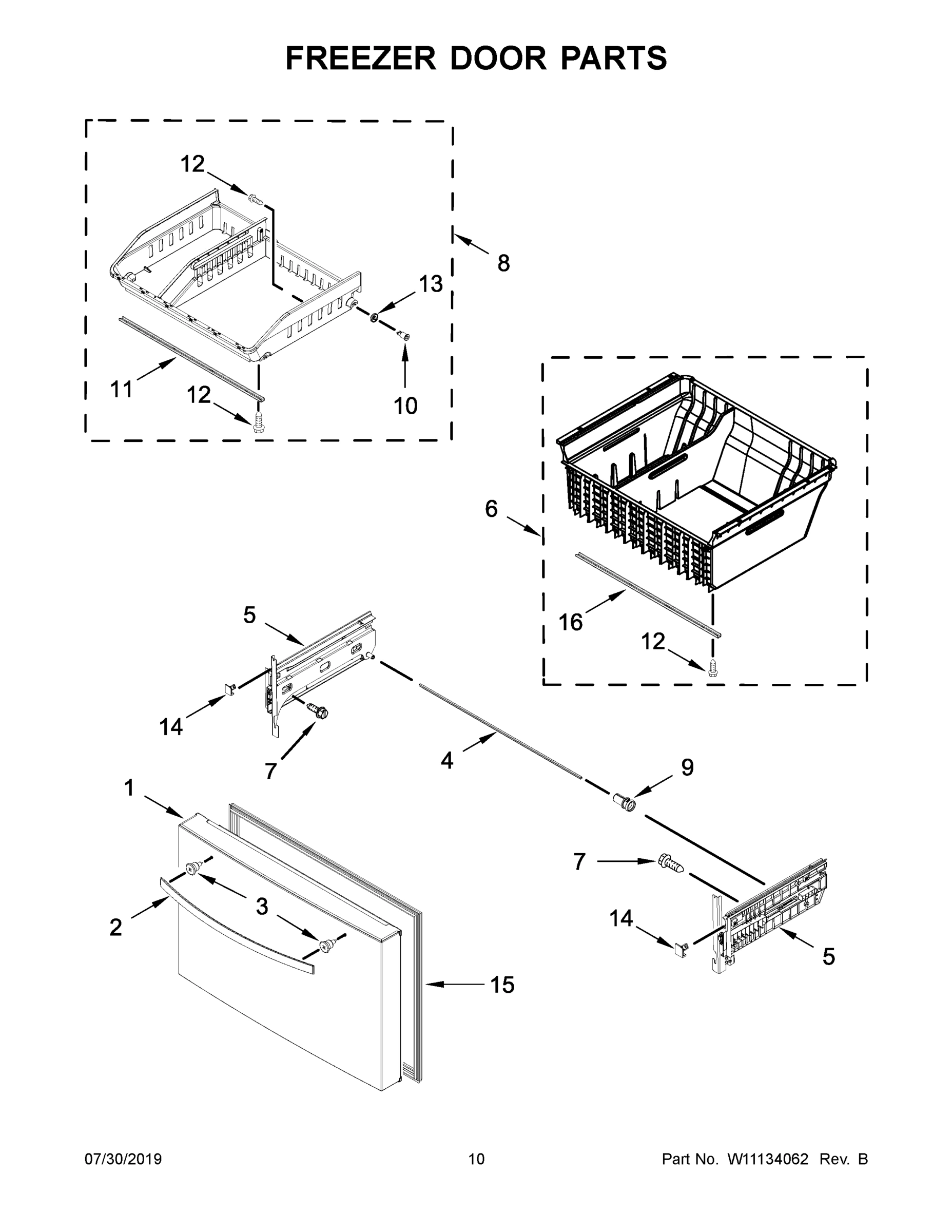 06 - FREEZER DOOR PARTS