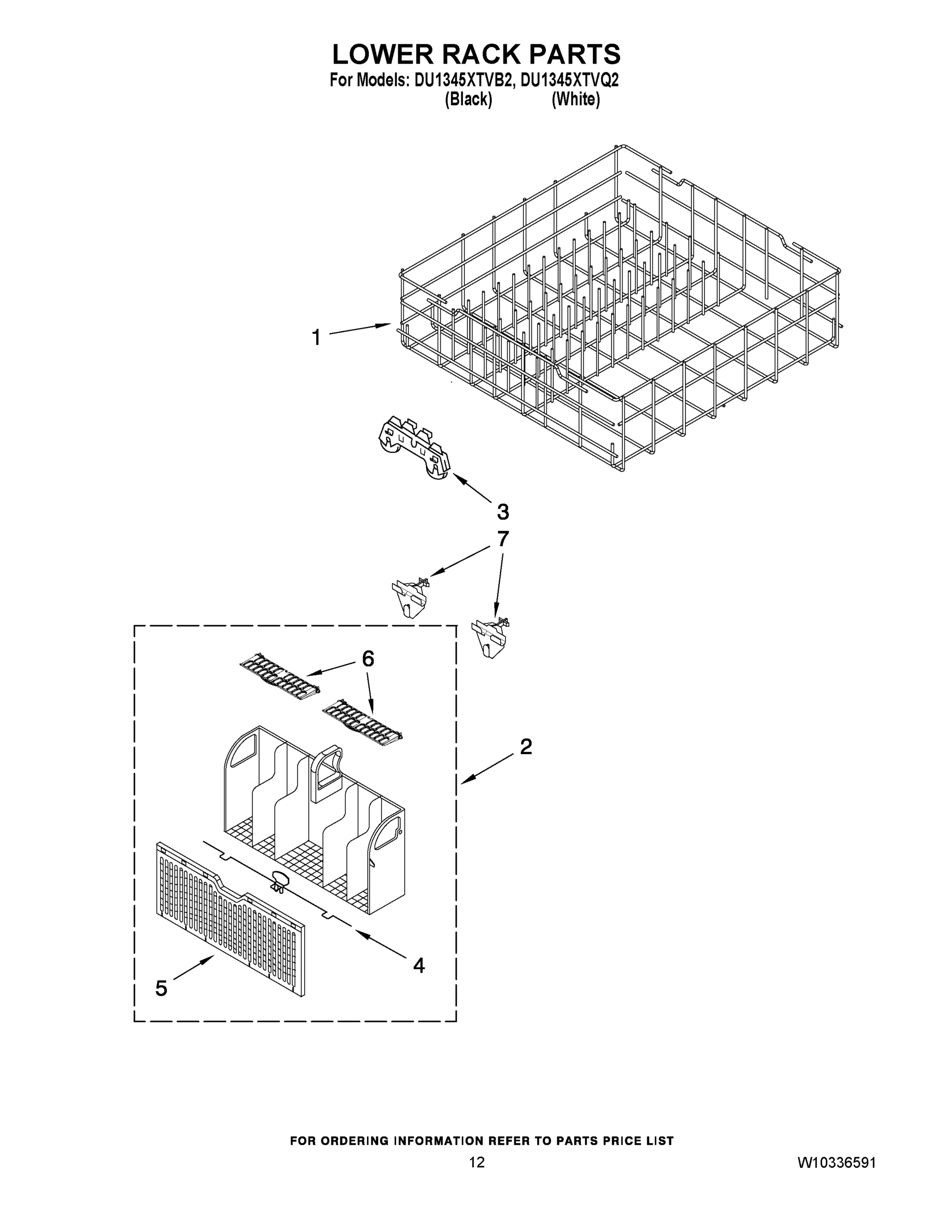 10 - LOWER RACK PARTS