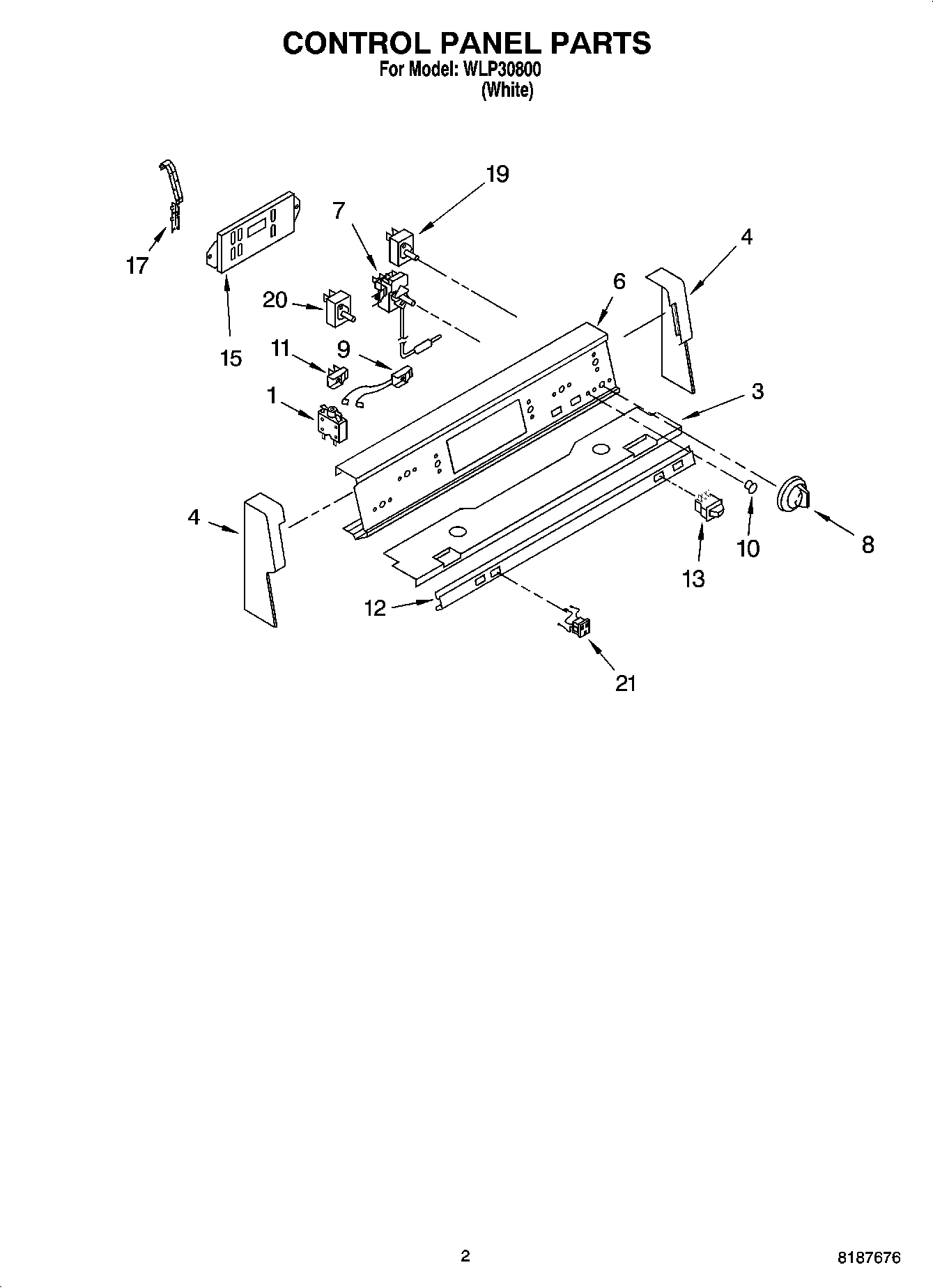 02 - CONTROL PANEL PARTS