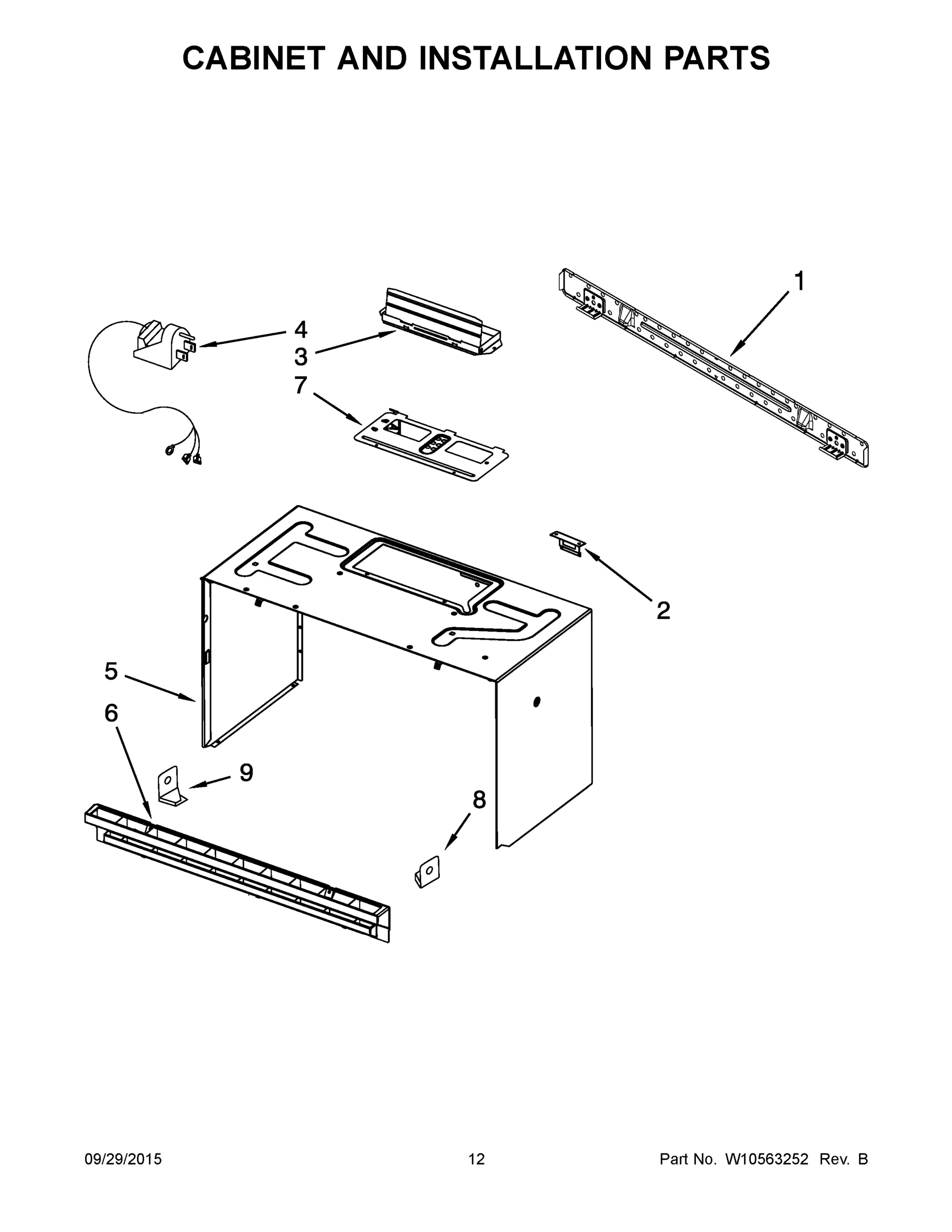 07 - CABINET AND INSTALLATION PARTS