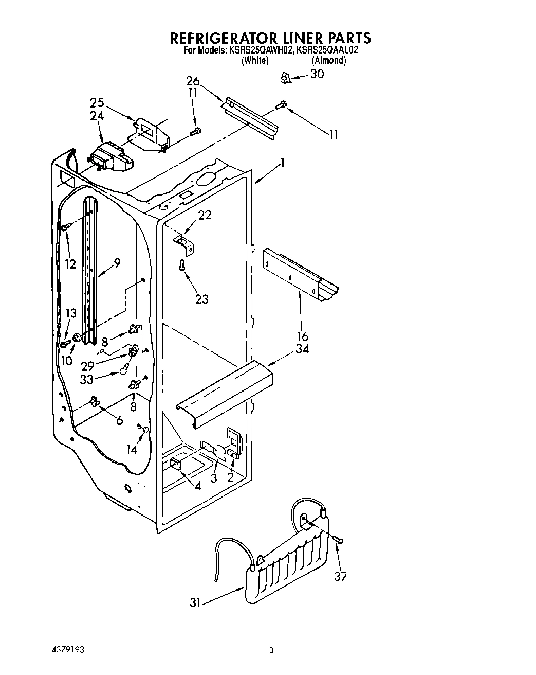 02 - REFRIGERATOR LINER