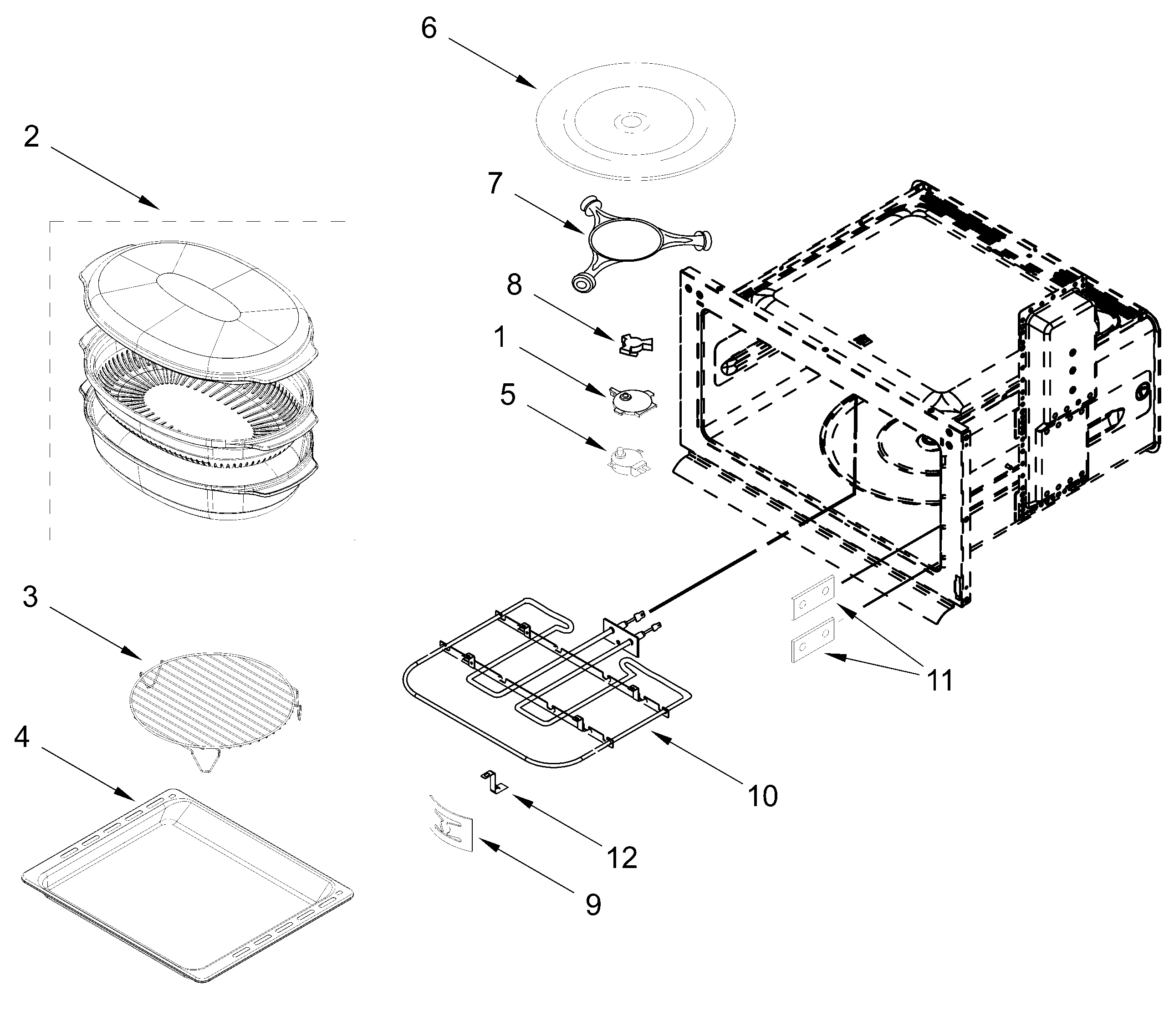 INTERNAL MICROWAVE PARTS