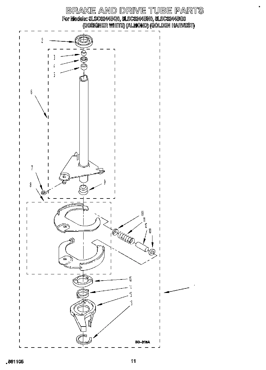 09 - BRAKE AND DRIVE TUBE