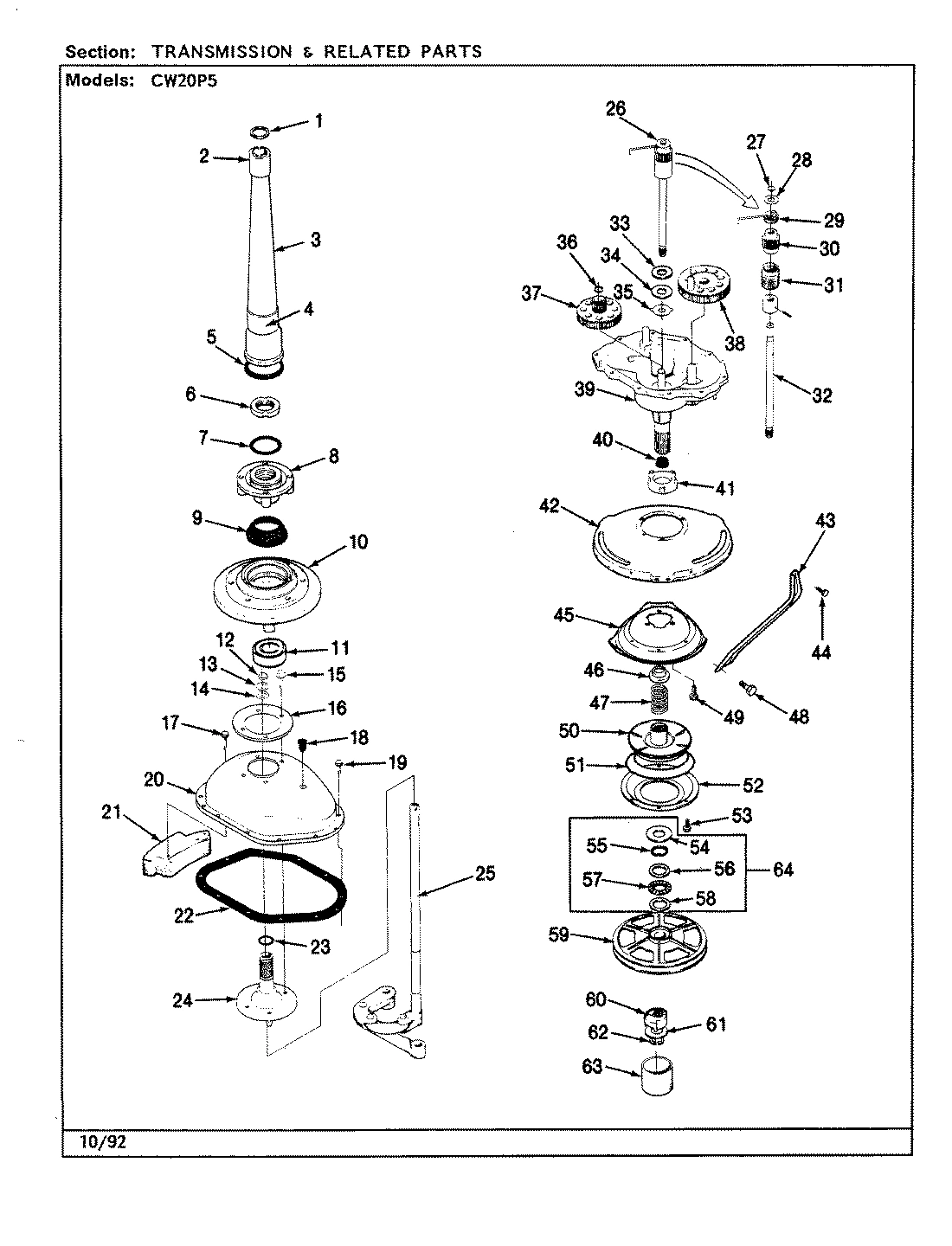 09 - TRANSMISSION & RELATED PARTS (REV. F-K)