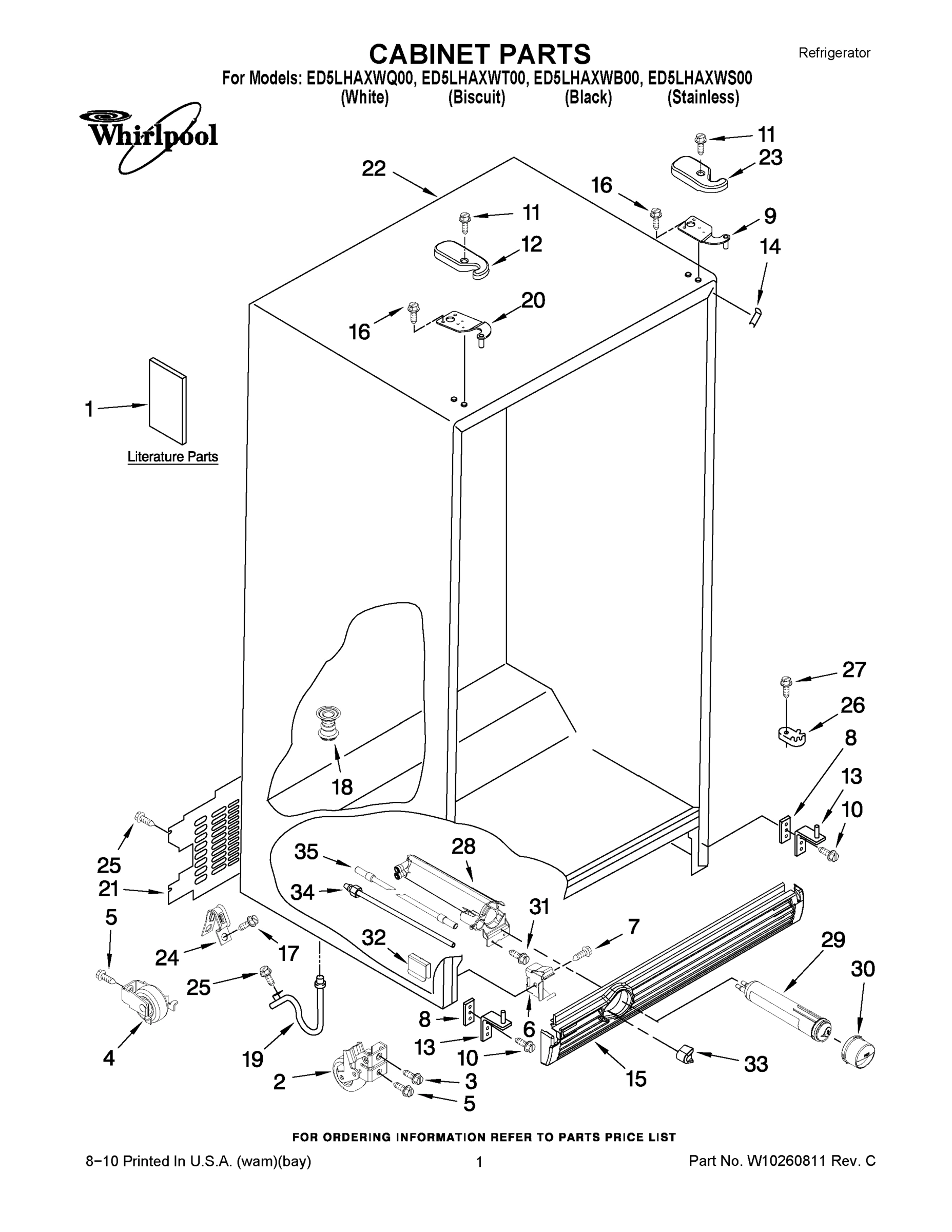 01 - CABINET PARTS