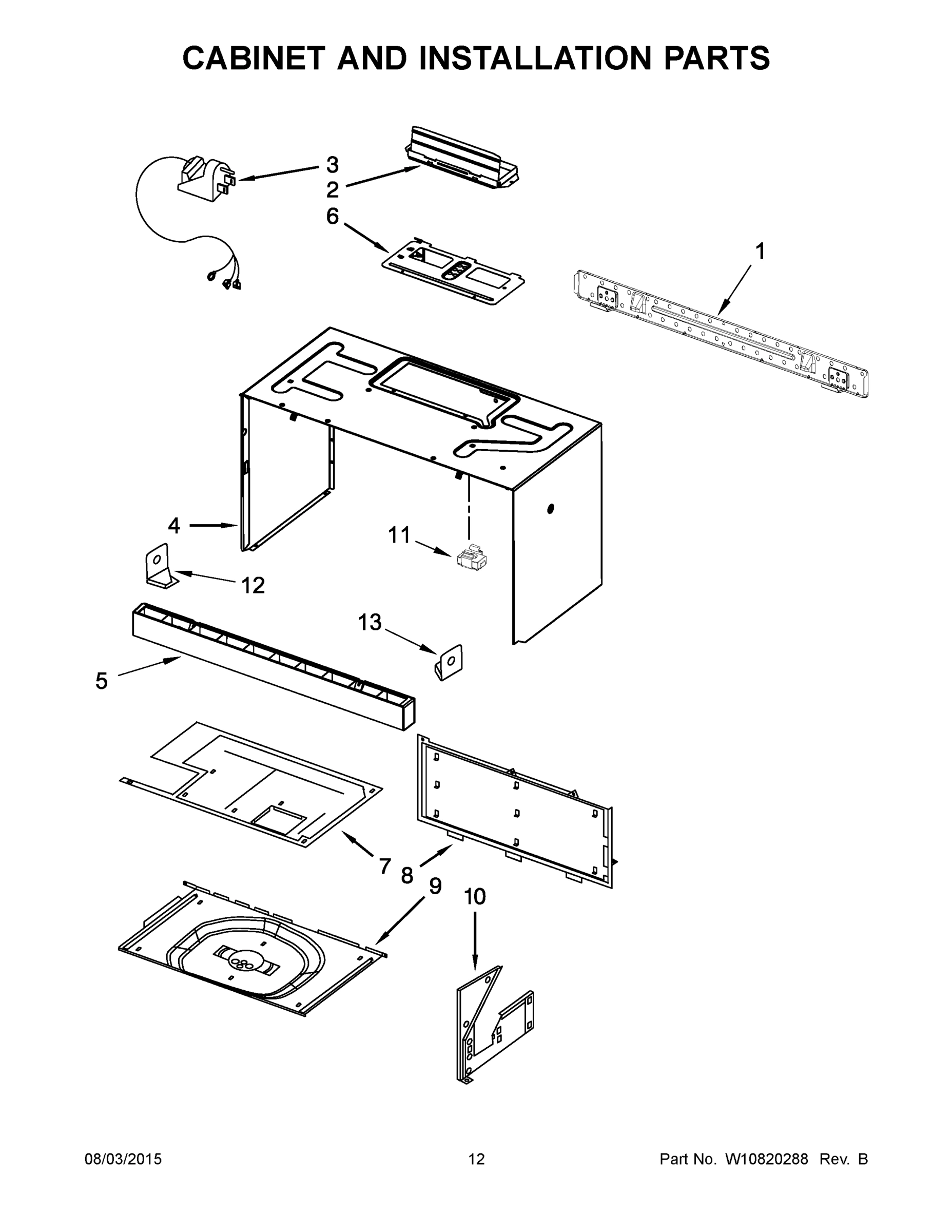 07 - CABINET AND INSTALLATION PARTS