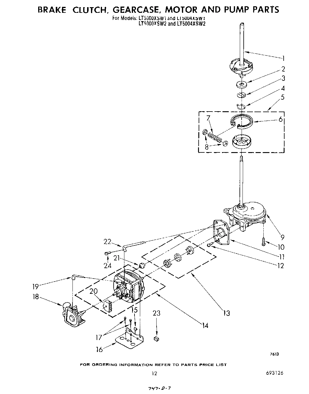 09 - BRAKE, CLUTCH, GEARCASE, MOTOR AND PUMP