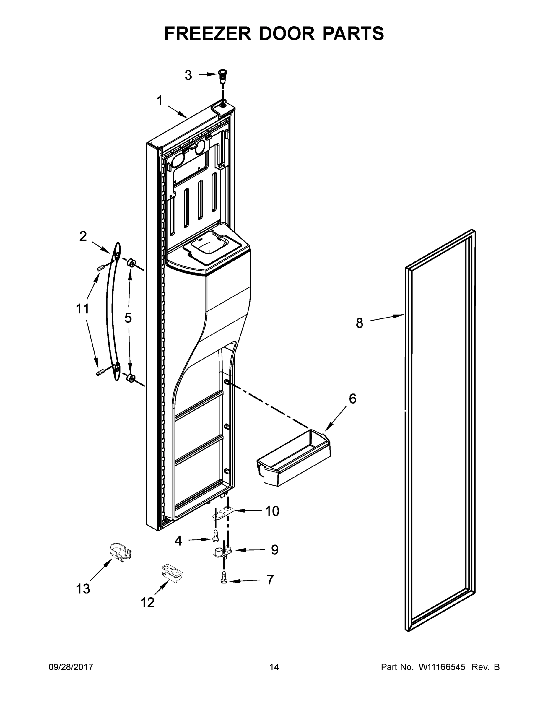08 - FREEZER DOOR PARTS