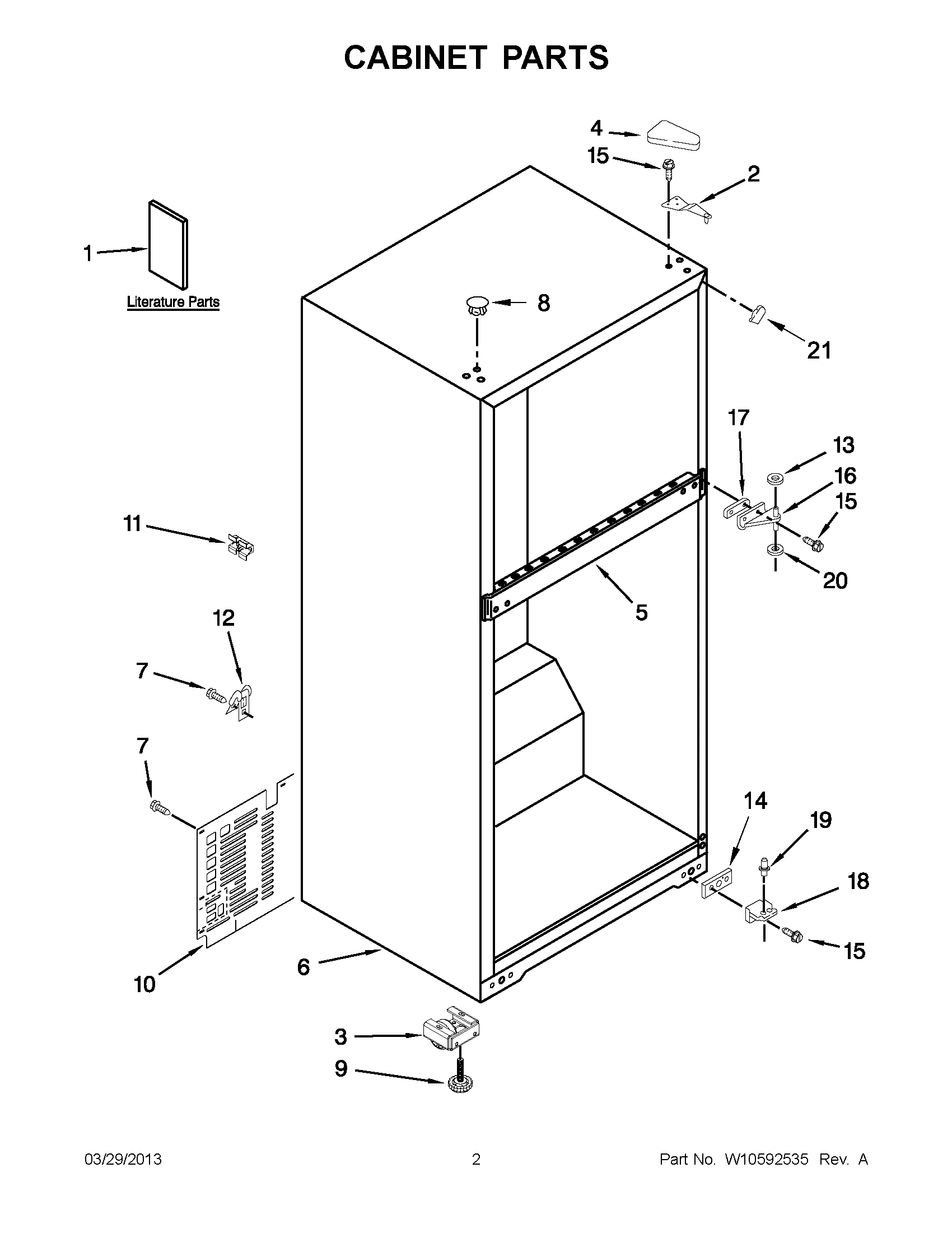 01 - CABINET PARTS