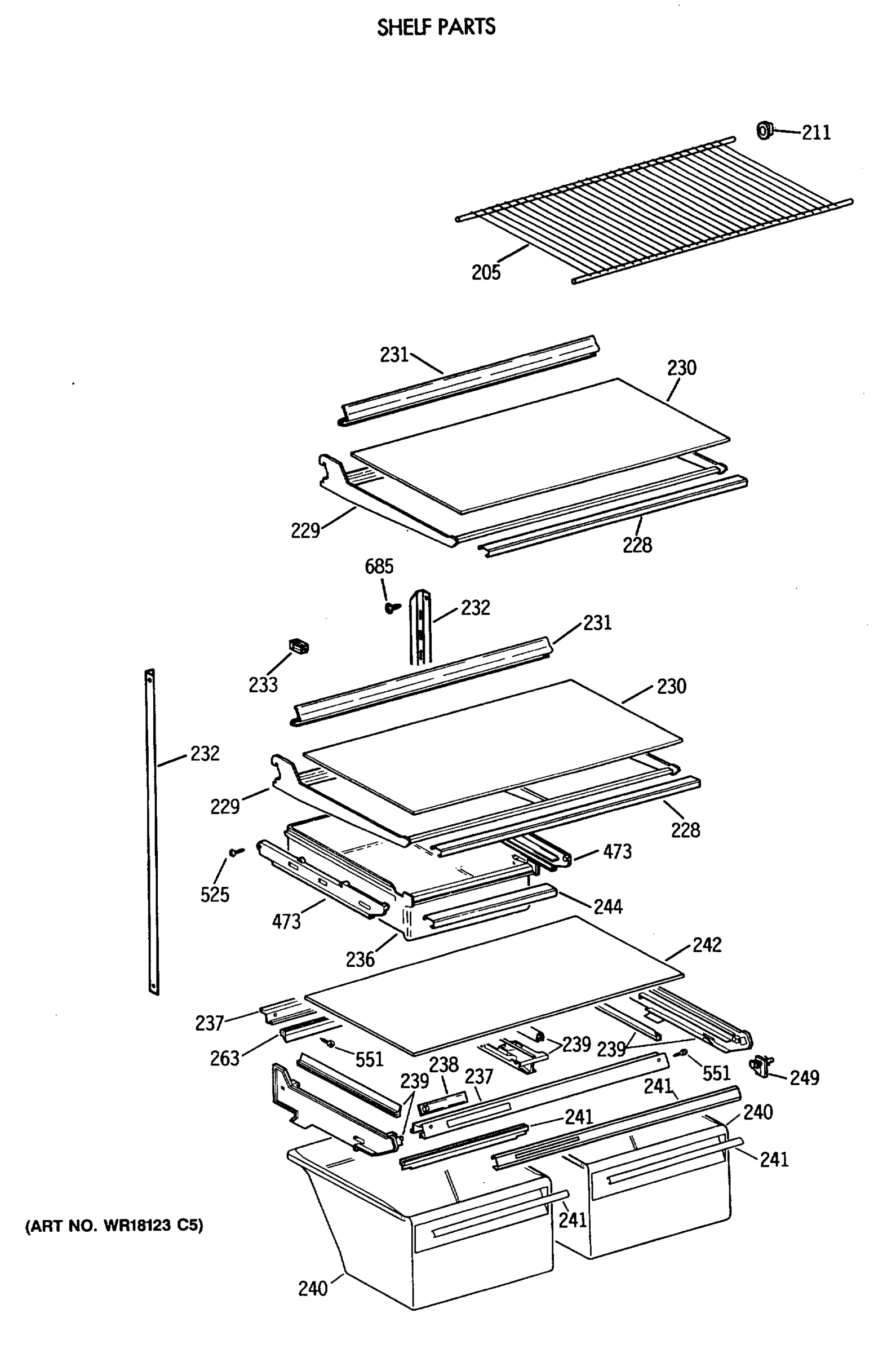 SHELF PARTS