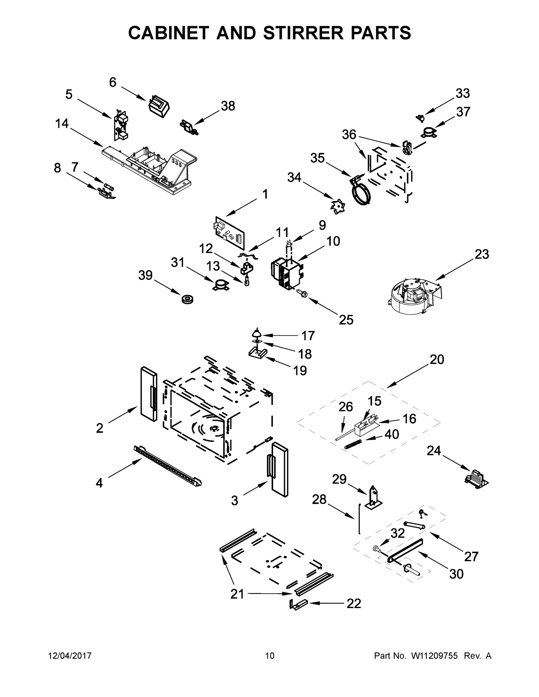 06 - CABINET AND STIRRER PARTS