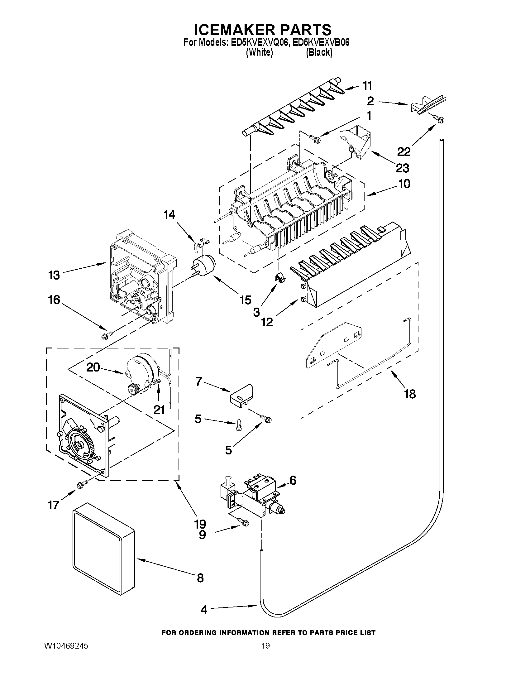 12 - ICEMAKER PARTS