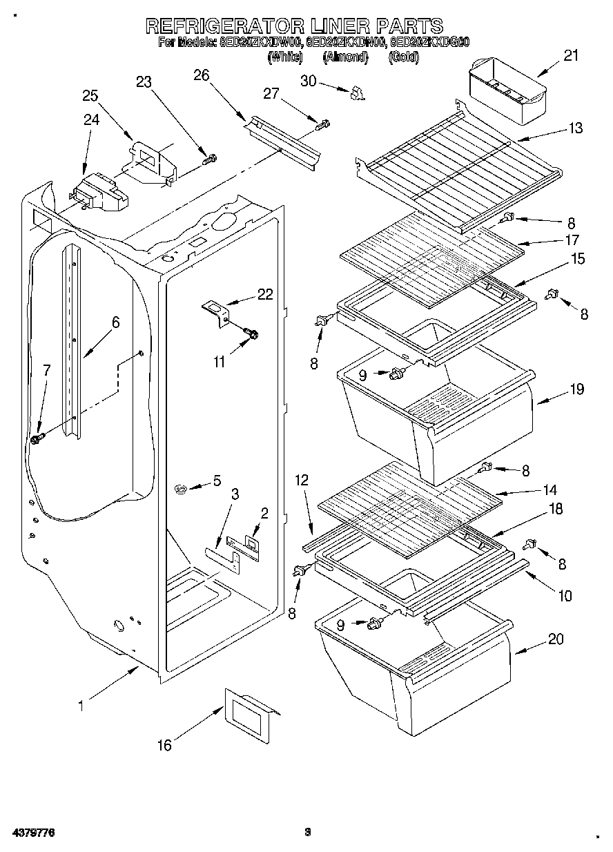 02 - REFRIGERATOR LINER