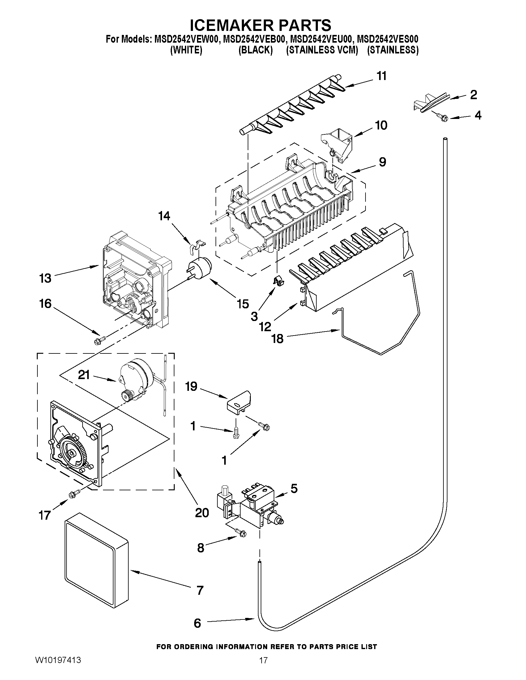 10 - ICEMAKER PARTS