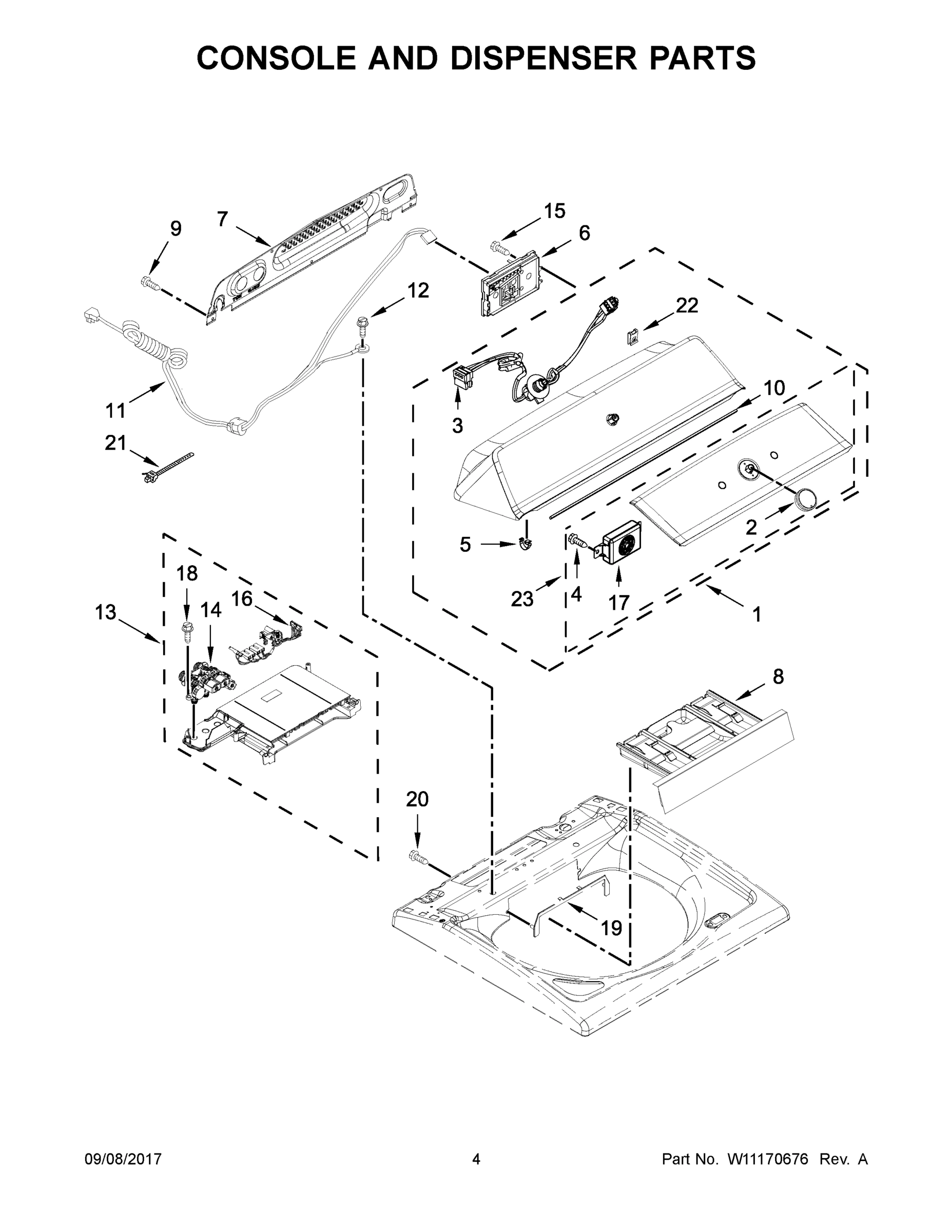 03 - CONSOLE AND DISPENSER PARTS