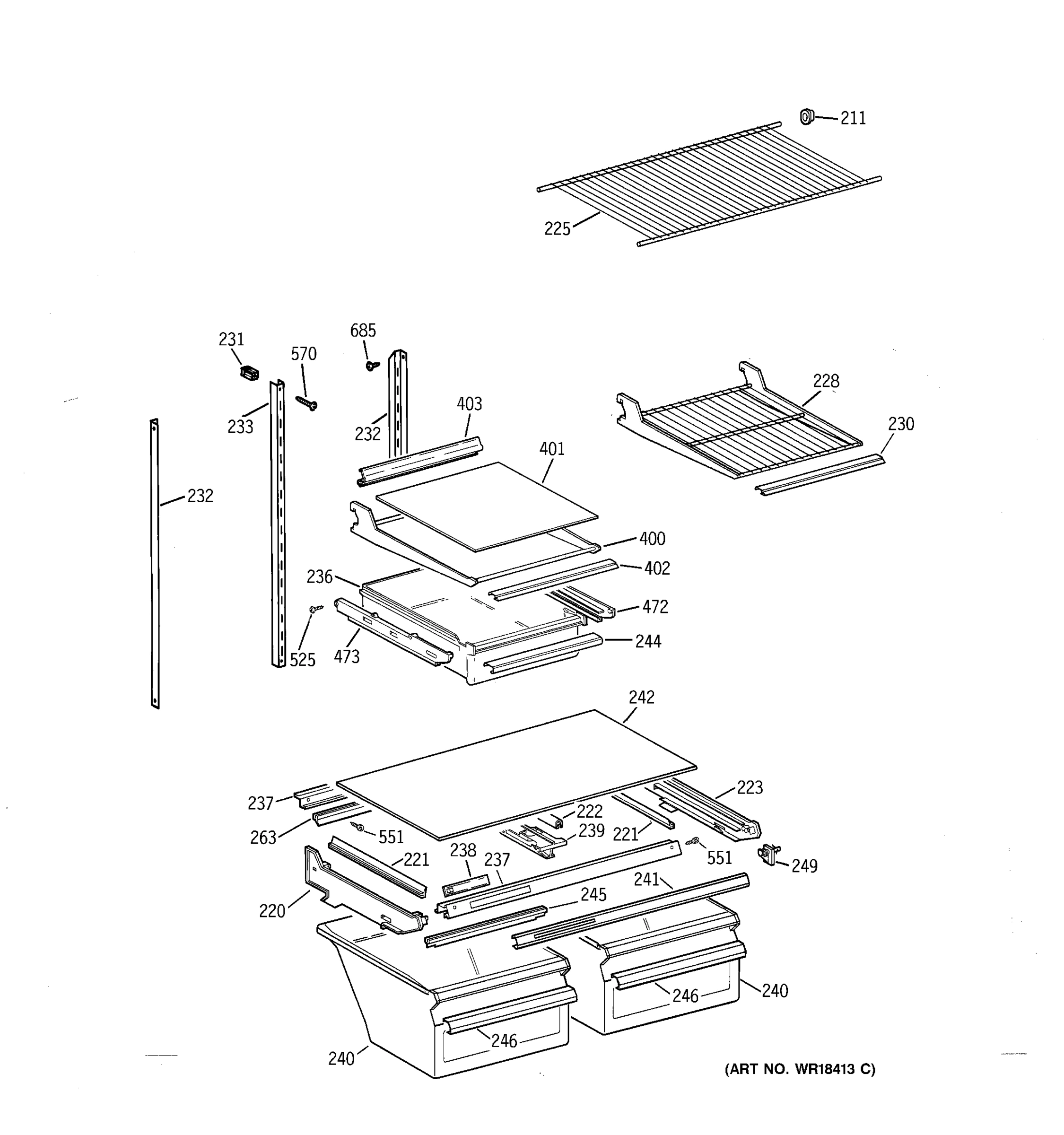 SHELF PARTS