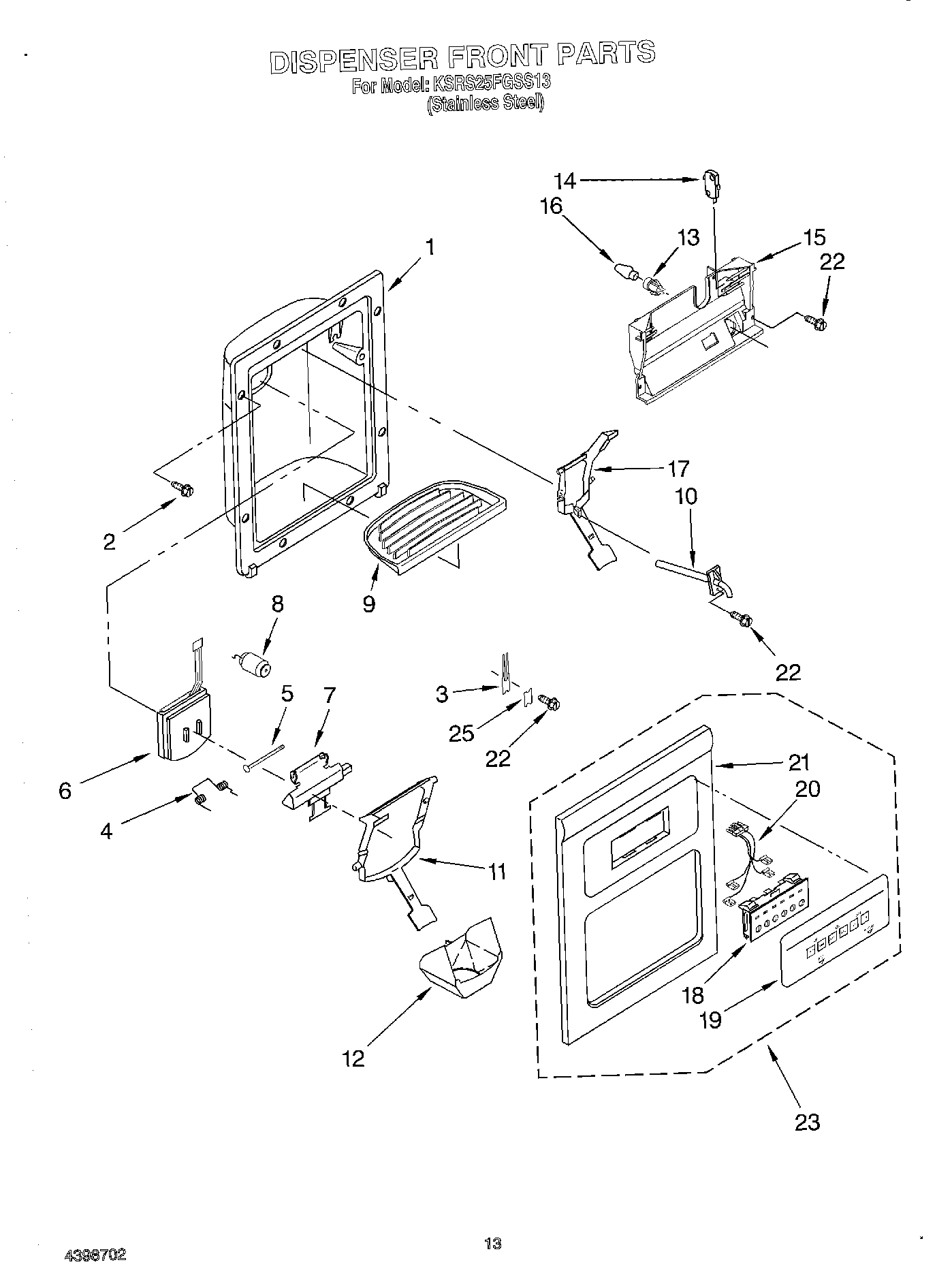 08 - DISPENSER FRONT