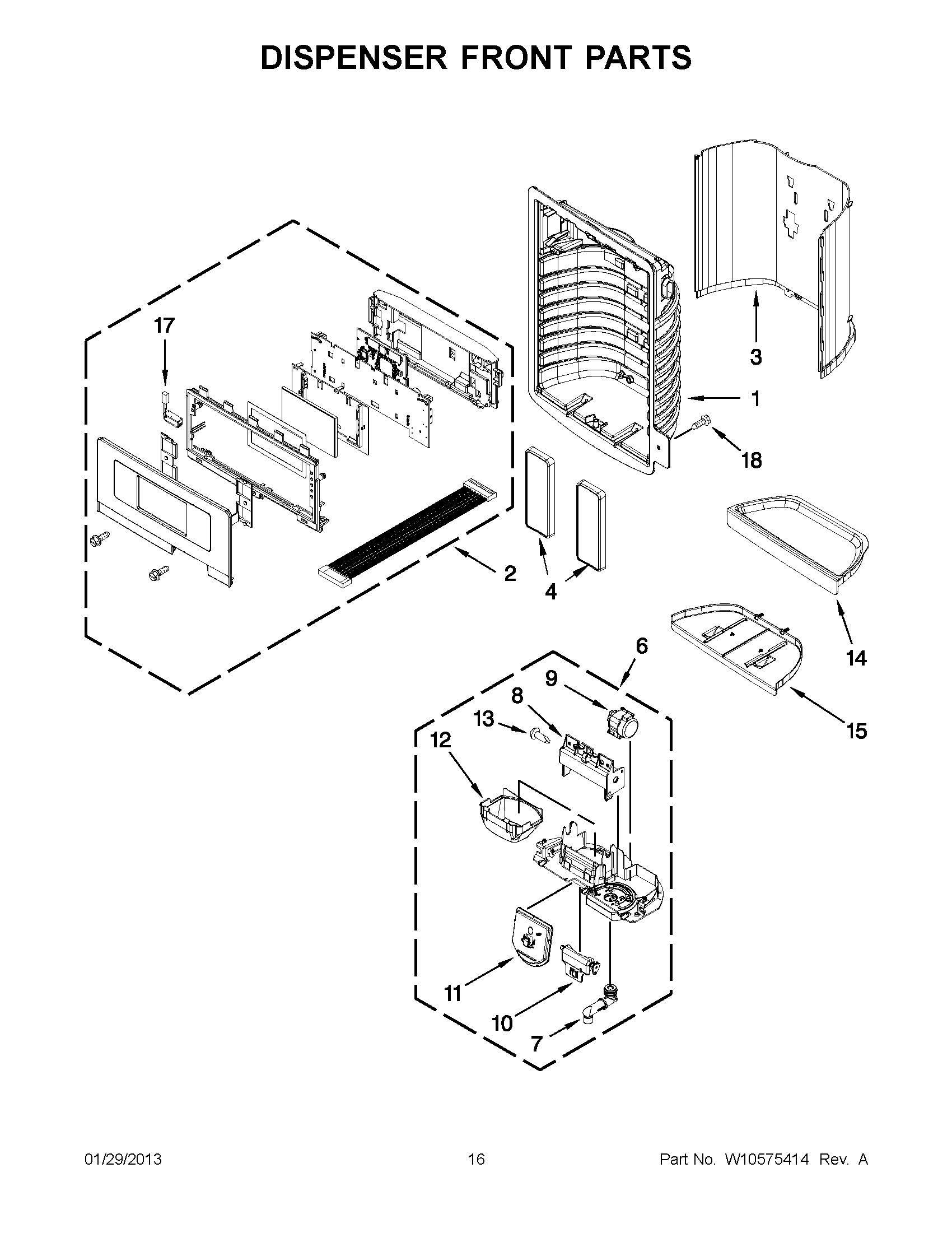 08 - DISPENSER FRONT PARTS
