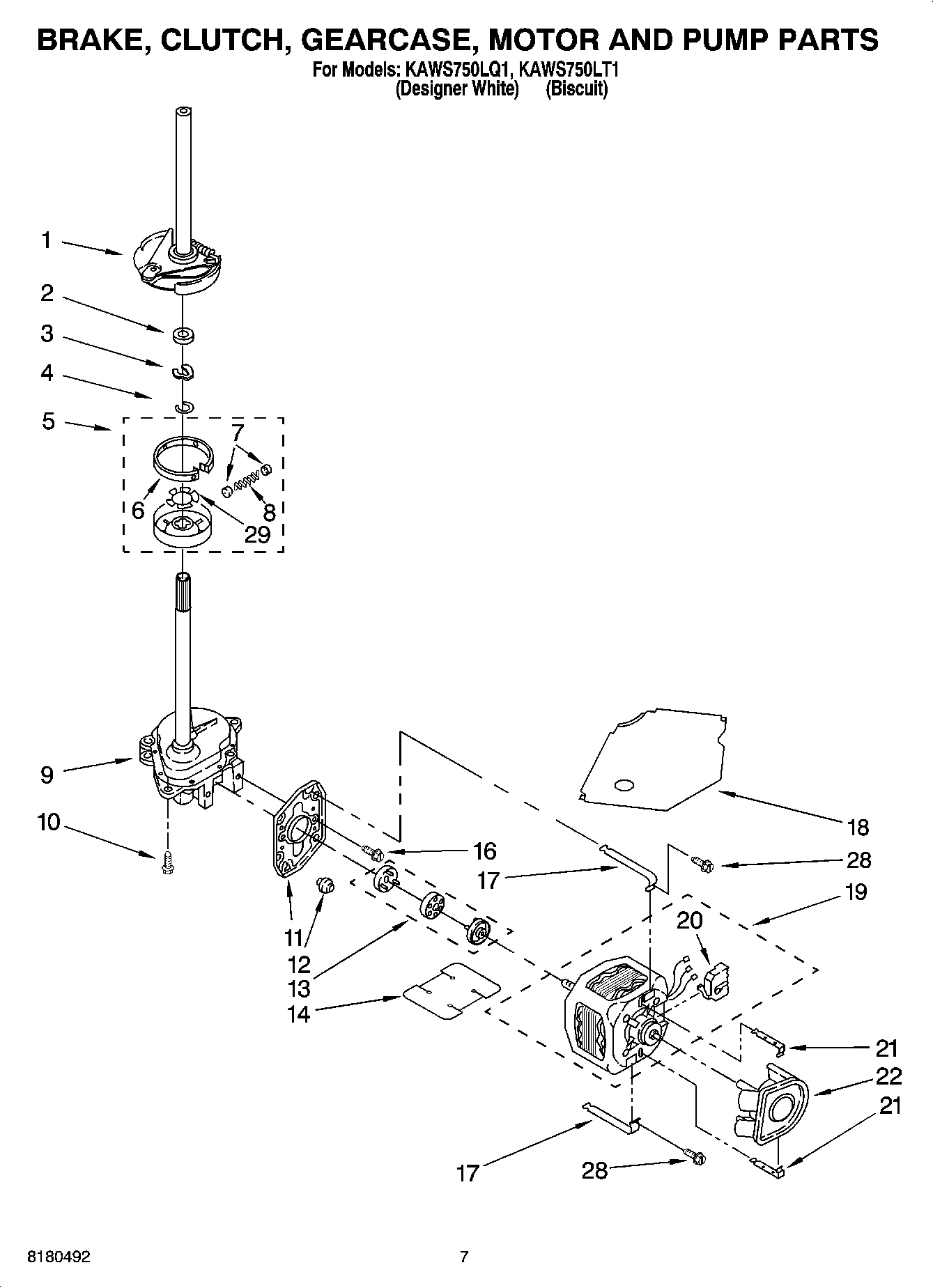 04 - BRAKE, CLUTCH, GEARCASE, MOTOR AND PUMP PARTS