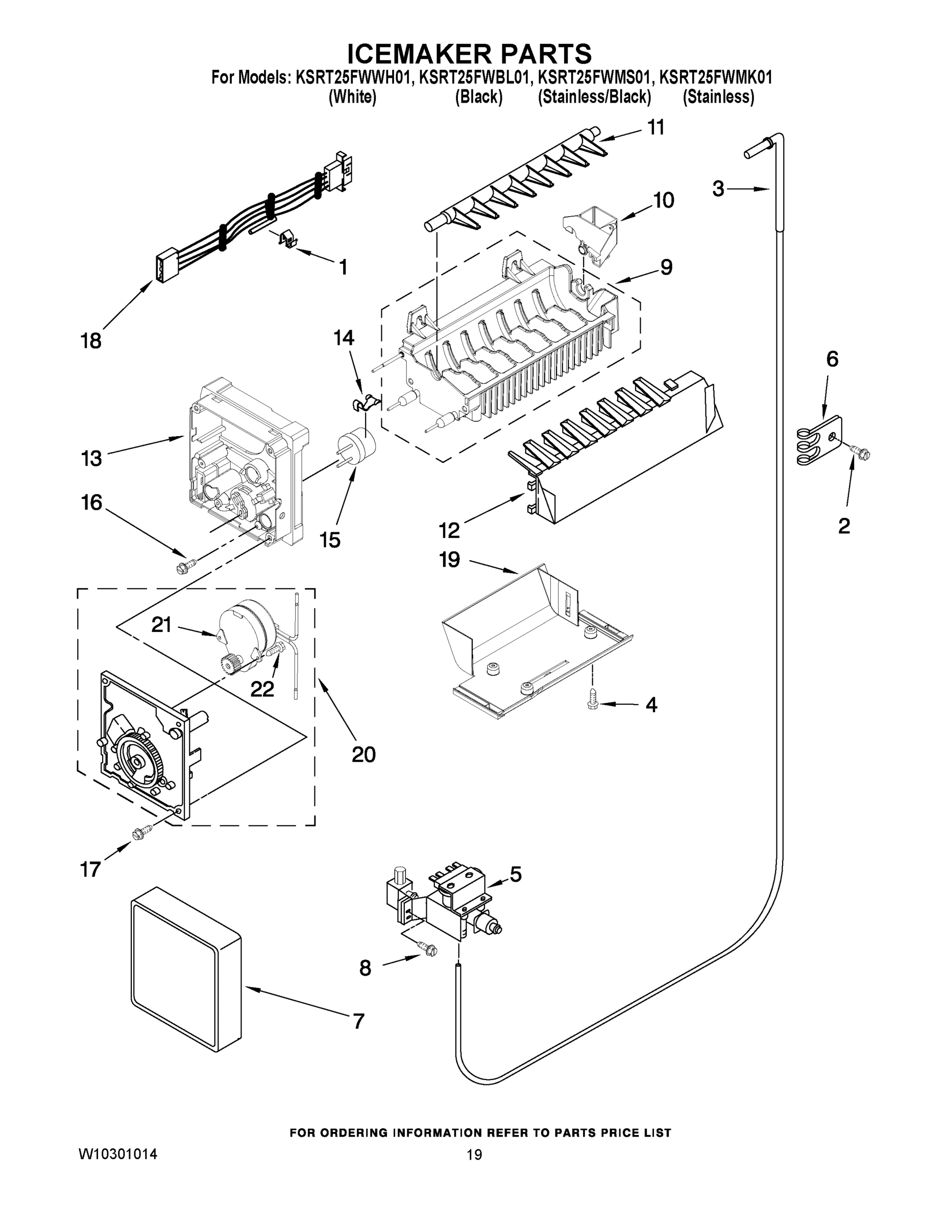 12 - ICEMAKER PARTS