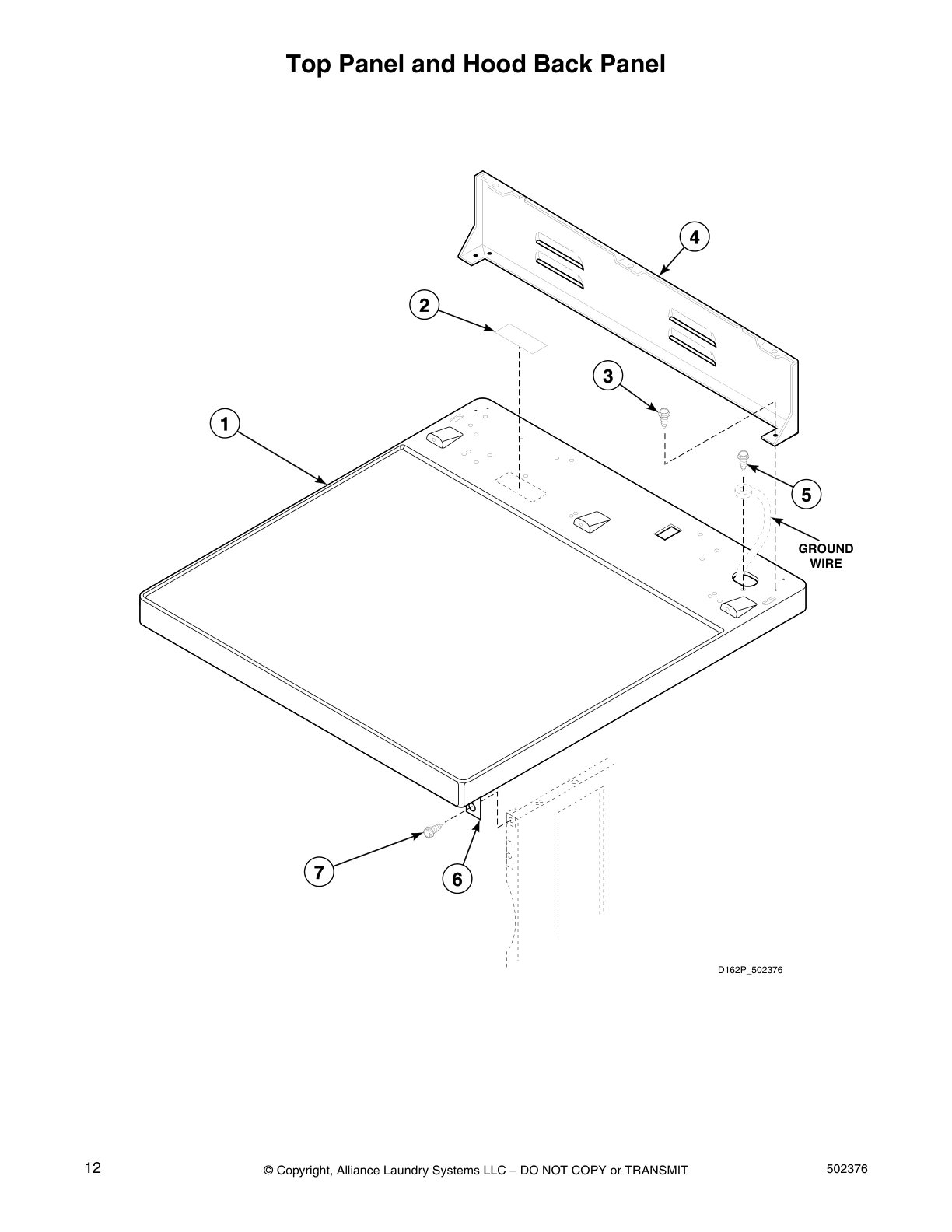 Top Panel and Hood Back Panel