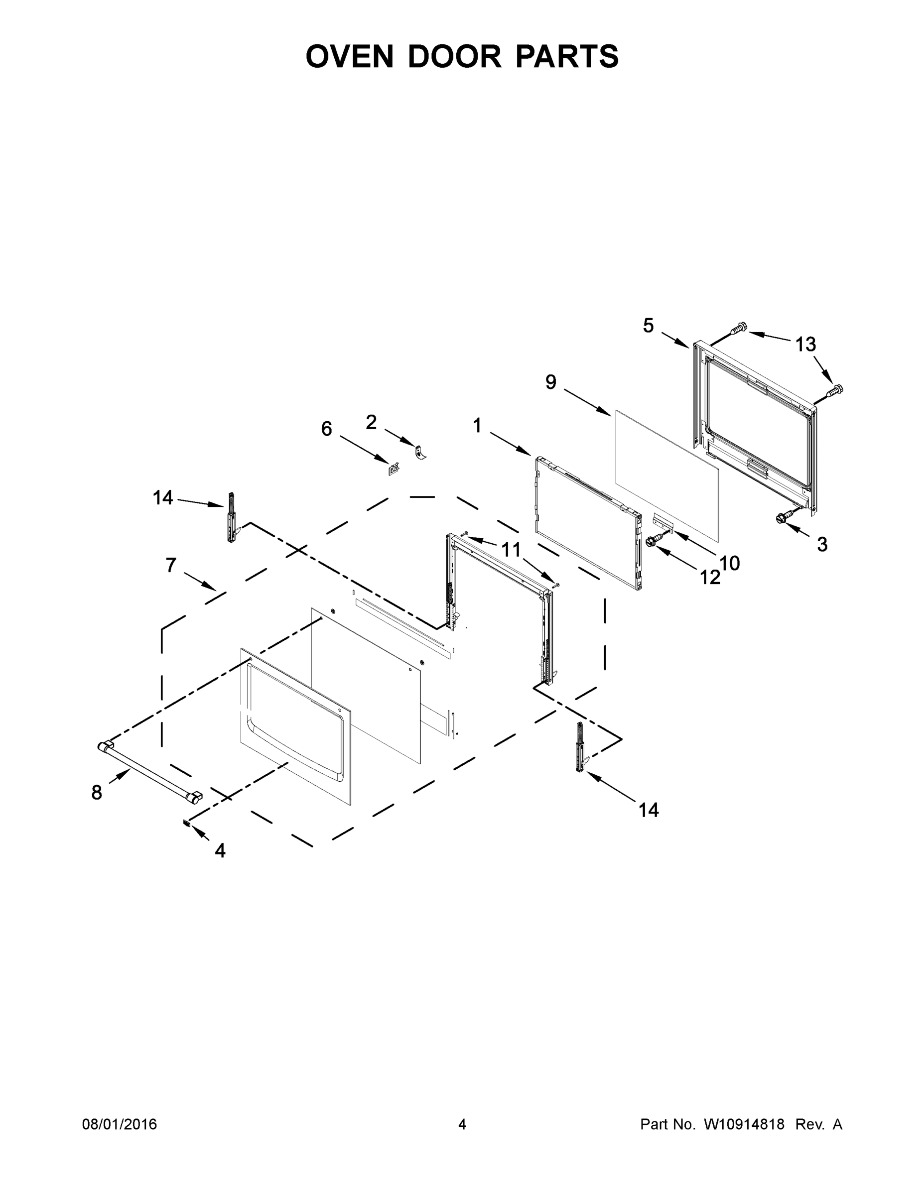 03 - OVEN DOOR PARTS