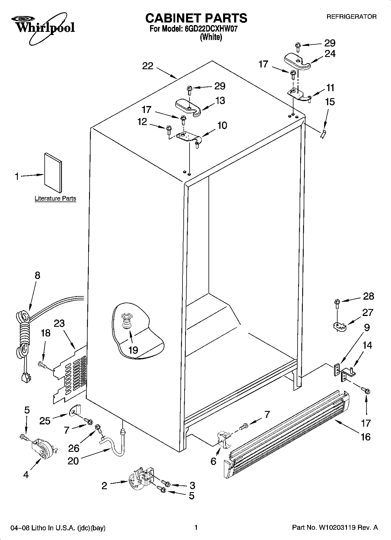 01 - CABINET PARTS