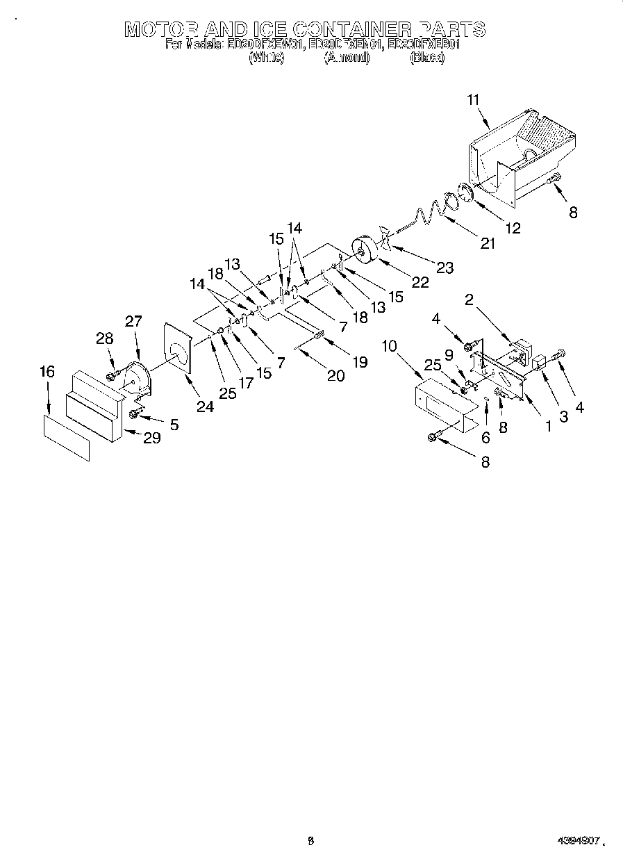 05 - MOTOR AND ICE CONTAINER