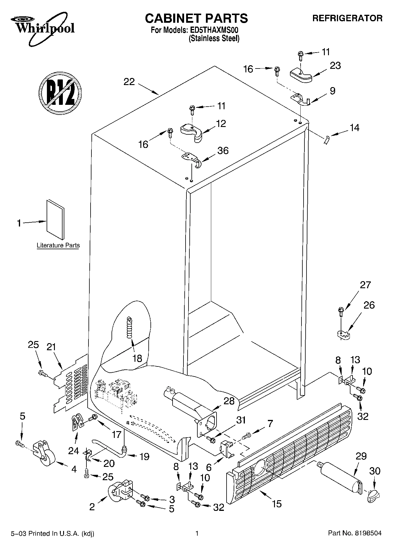 01 - CABINET PARTS