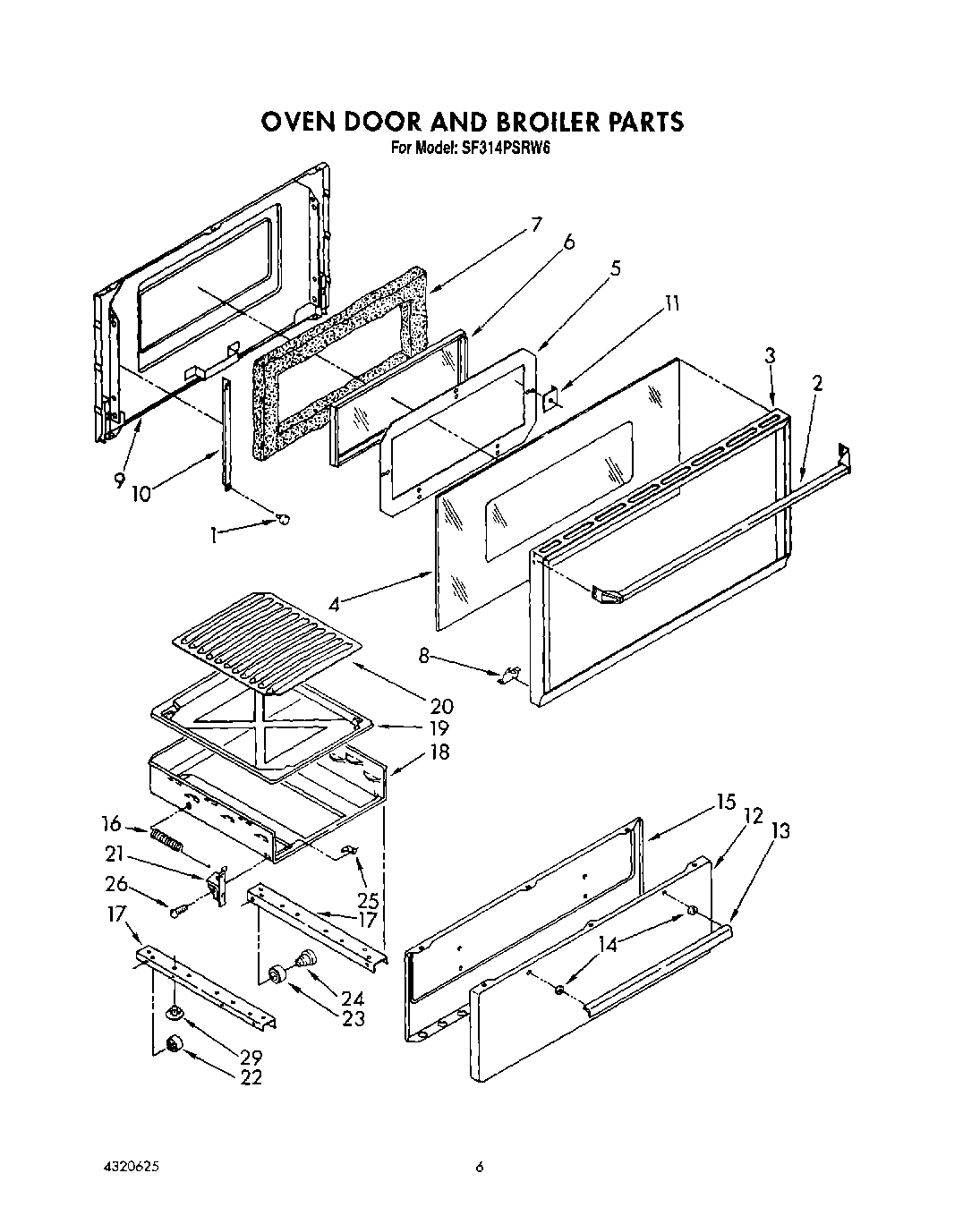 05 - OVEN DOOR AND BROILER