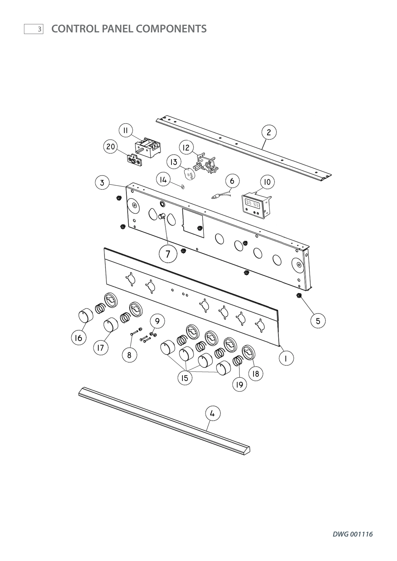 CONTROL PANEL COMPONENTS