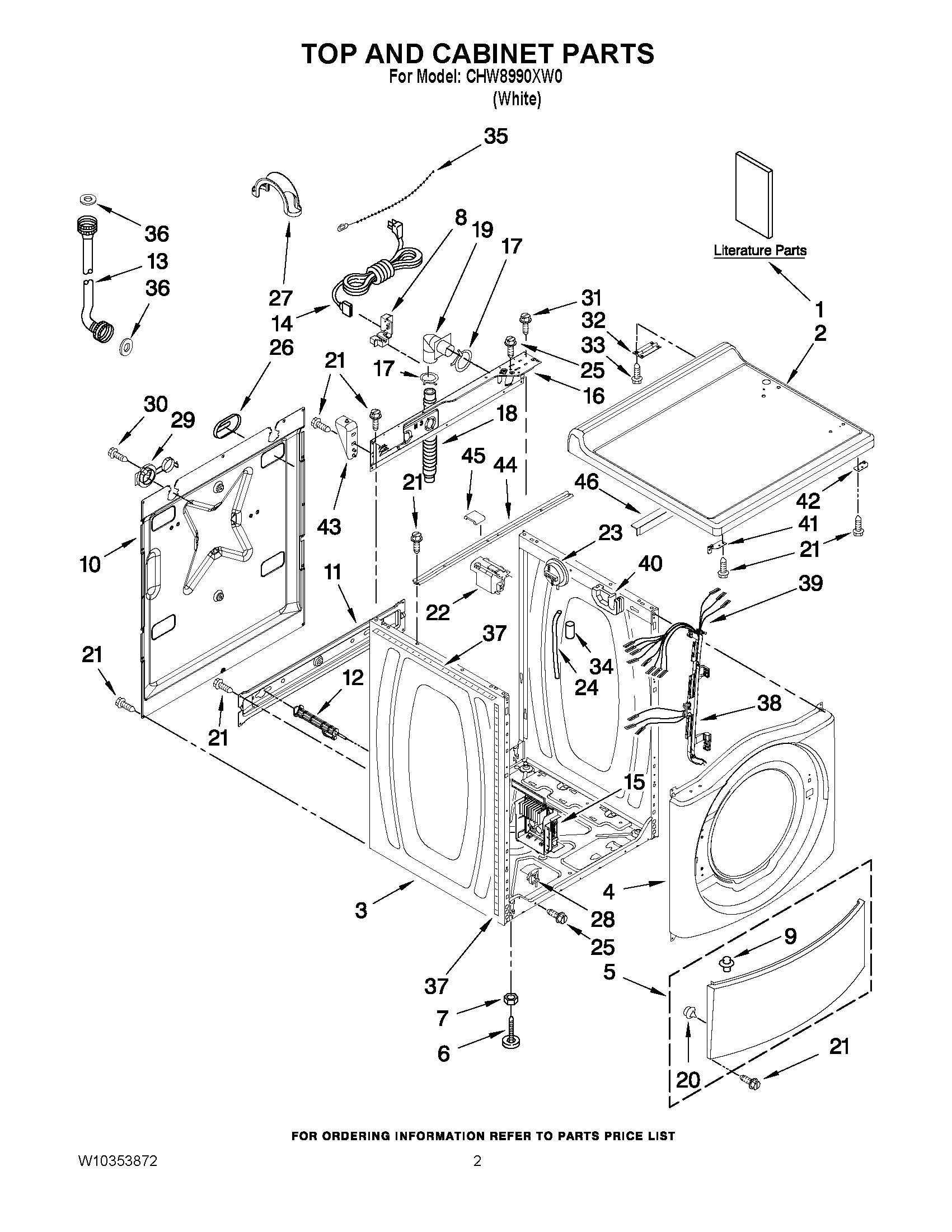 01 - TOP AND CABINET PARTS