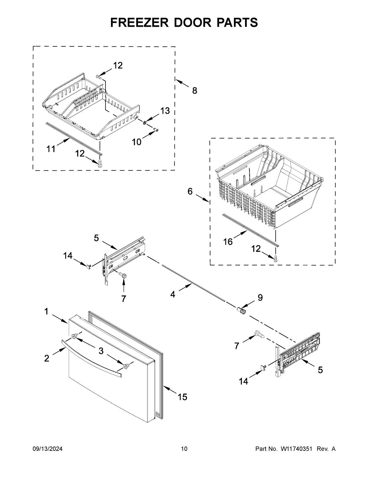 06 - FREEZER DOOR PARTS